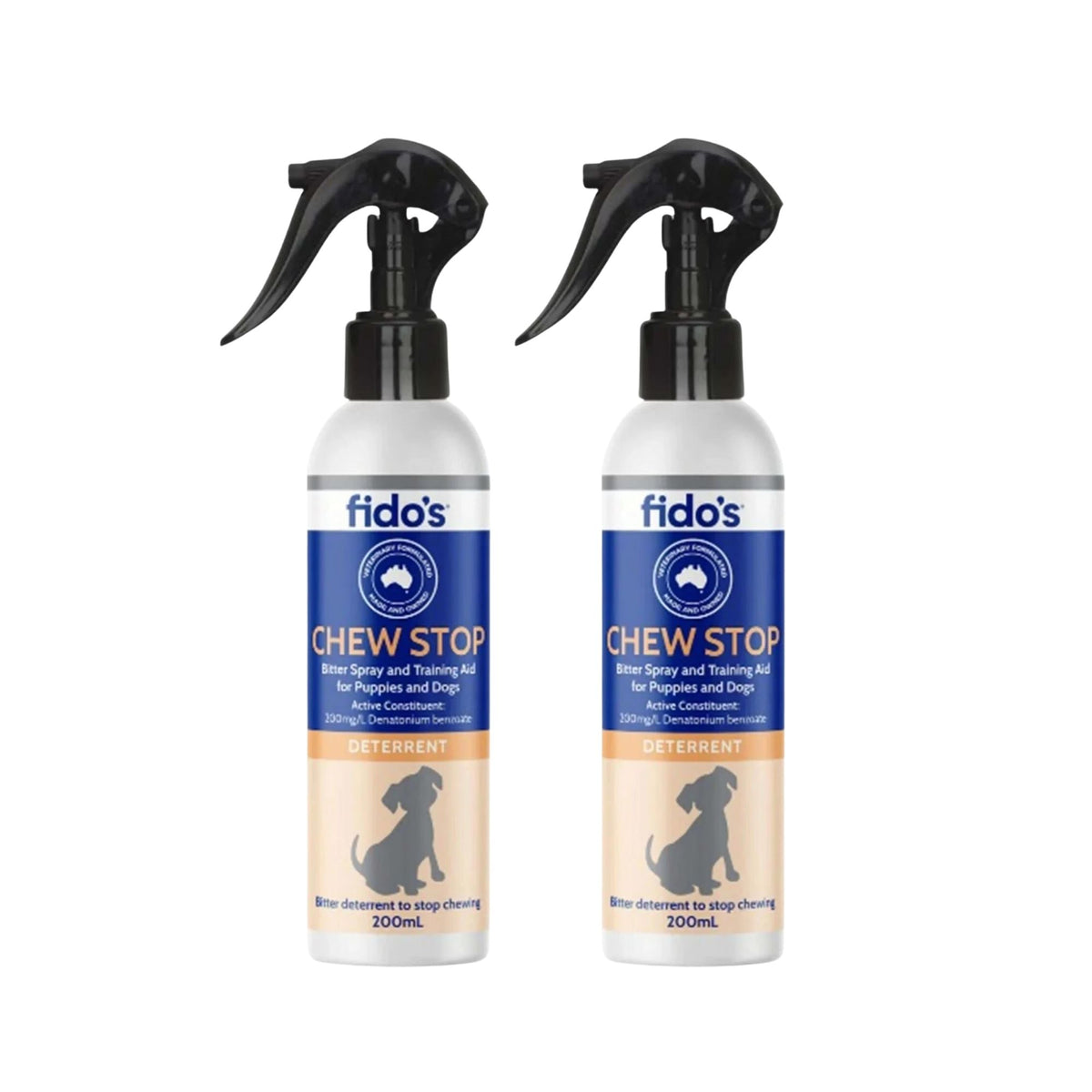 Fidos 200ml Chew Stop Spray x2