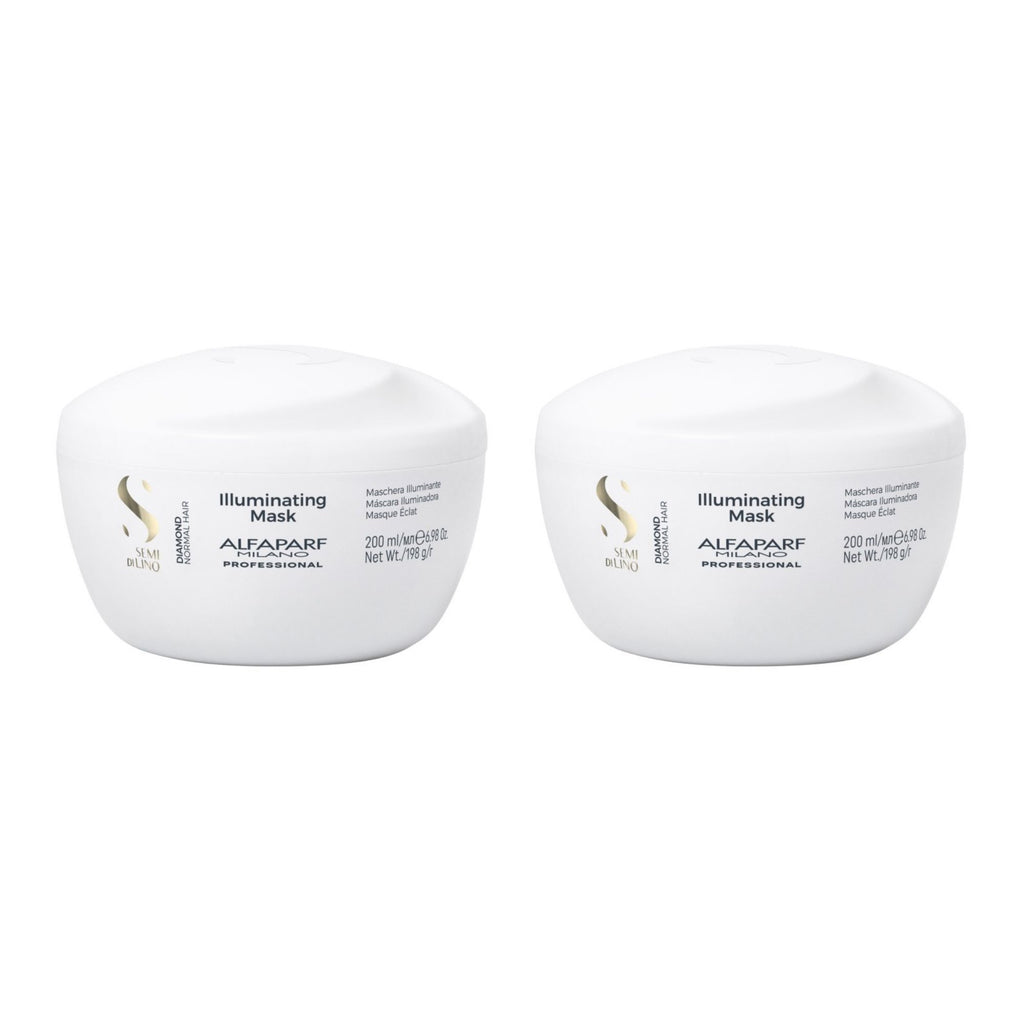 Alfaparf Milano 200ml Semi Di Lino Diamond Illuminating Mask x2