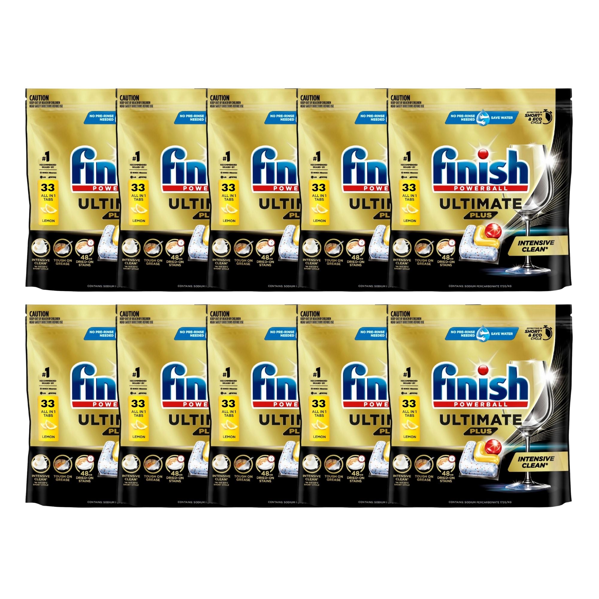 Finish Ultimate Plus x 330 Lemon Dishwasher Tablets