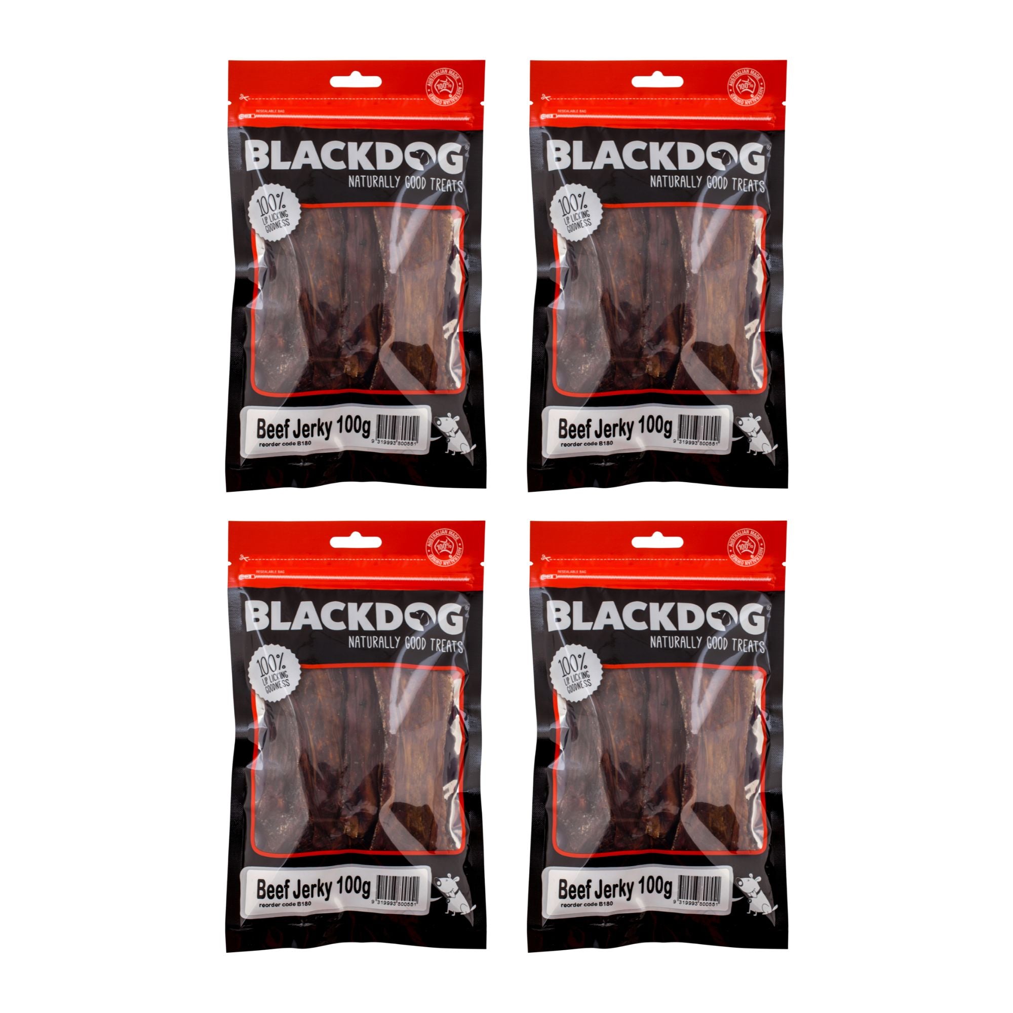 Blackdog Beef Jerky 100g x 4pk