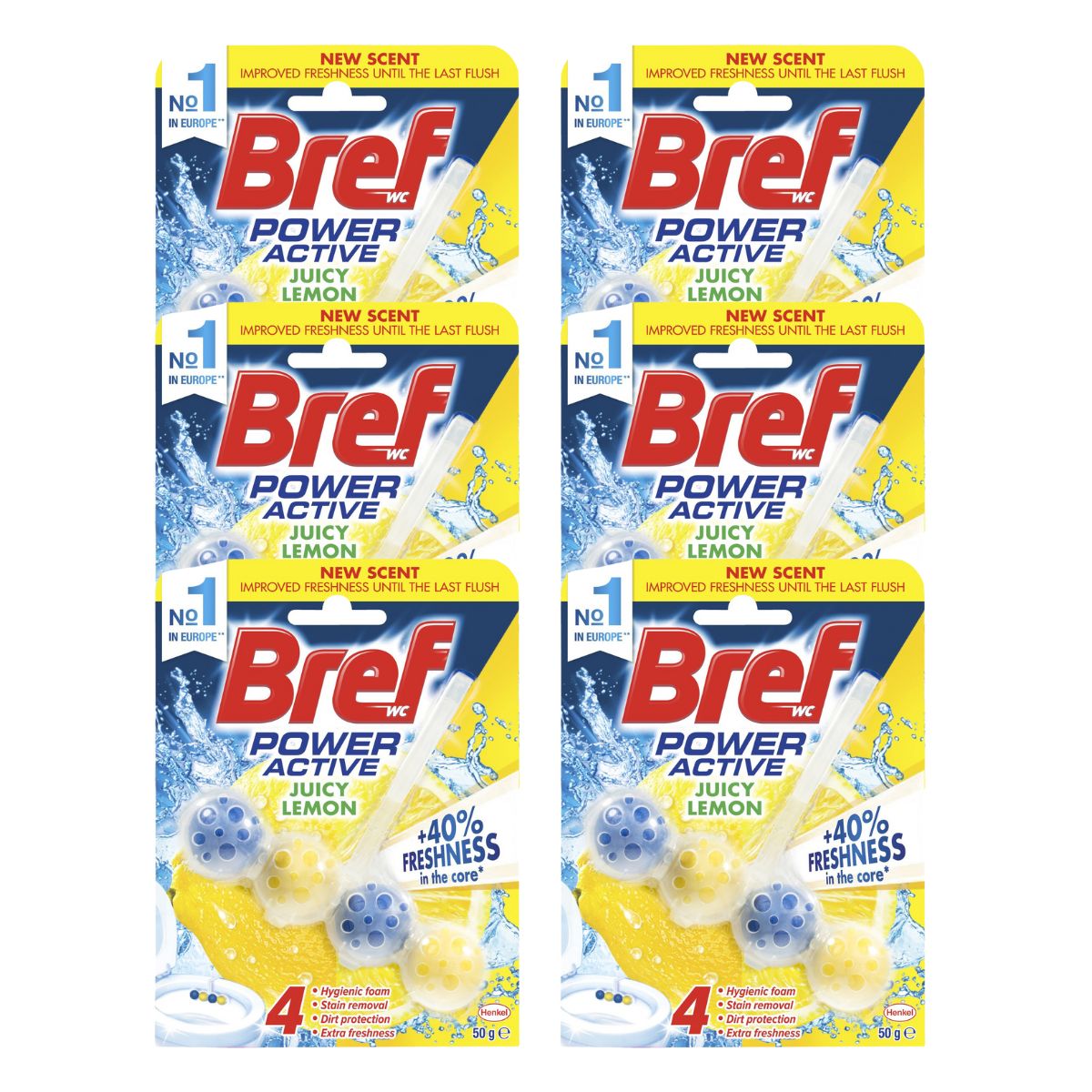 Bref Power Active Juicy Lemon 50g x6