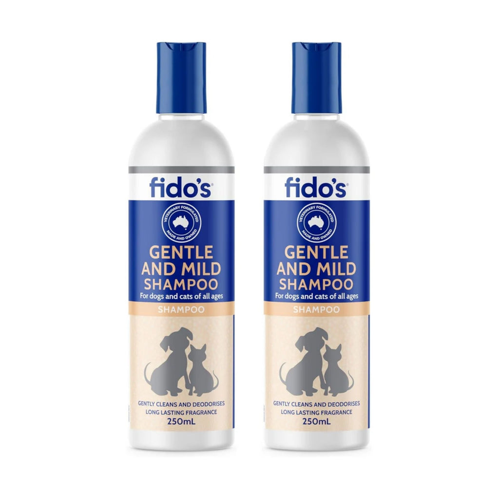 Fidos 250ml Gentle & Mild Shampoo x2