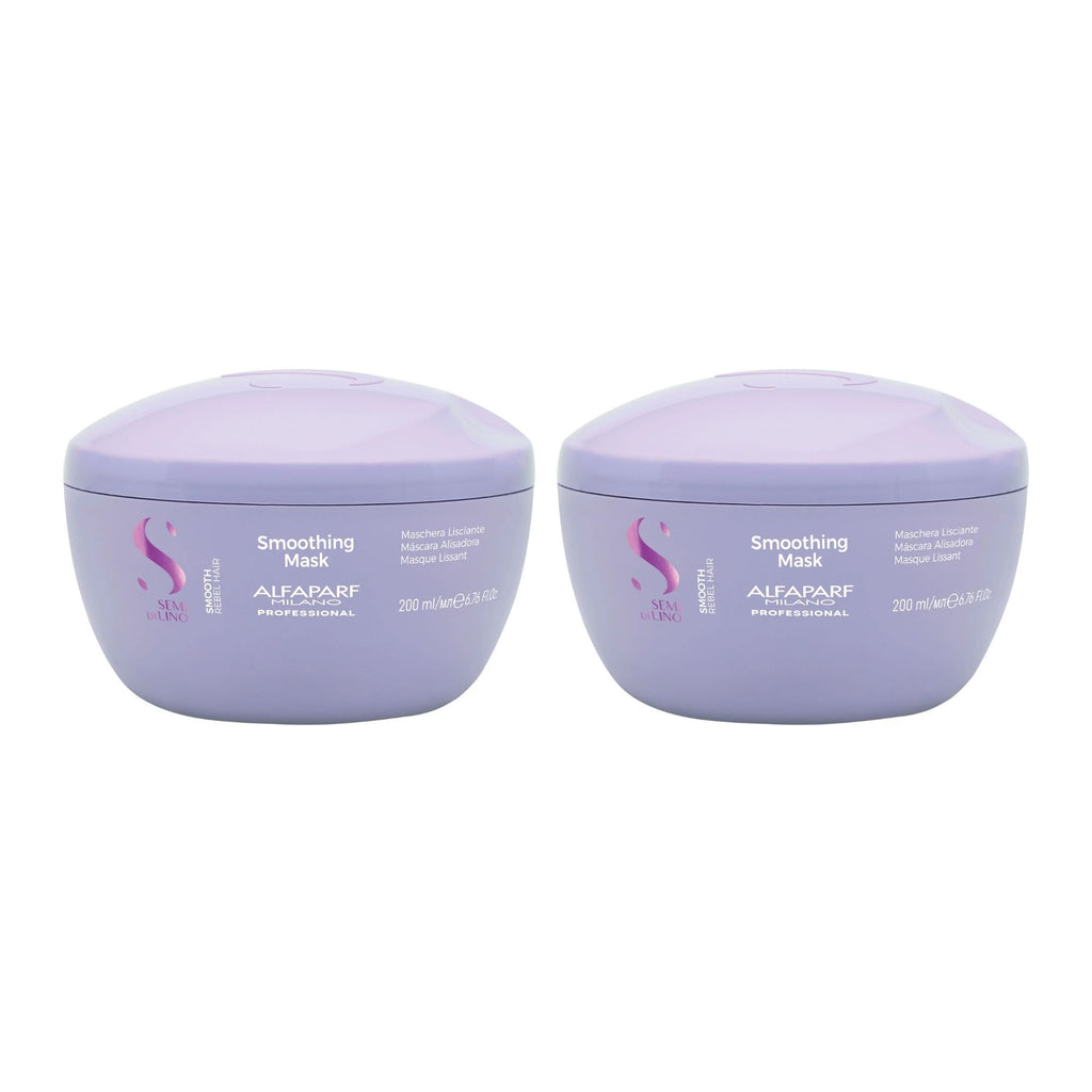 Alfaparf Milano 200ml Semi Di Lino Smooth Smoothing Mask x2