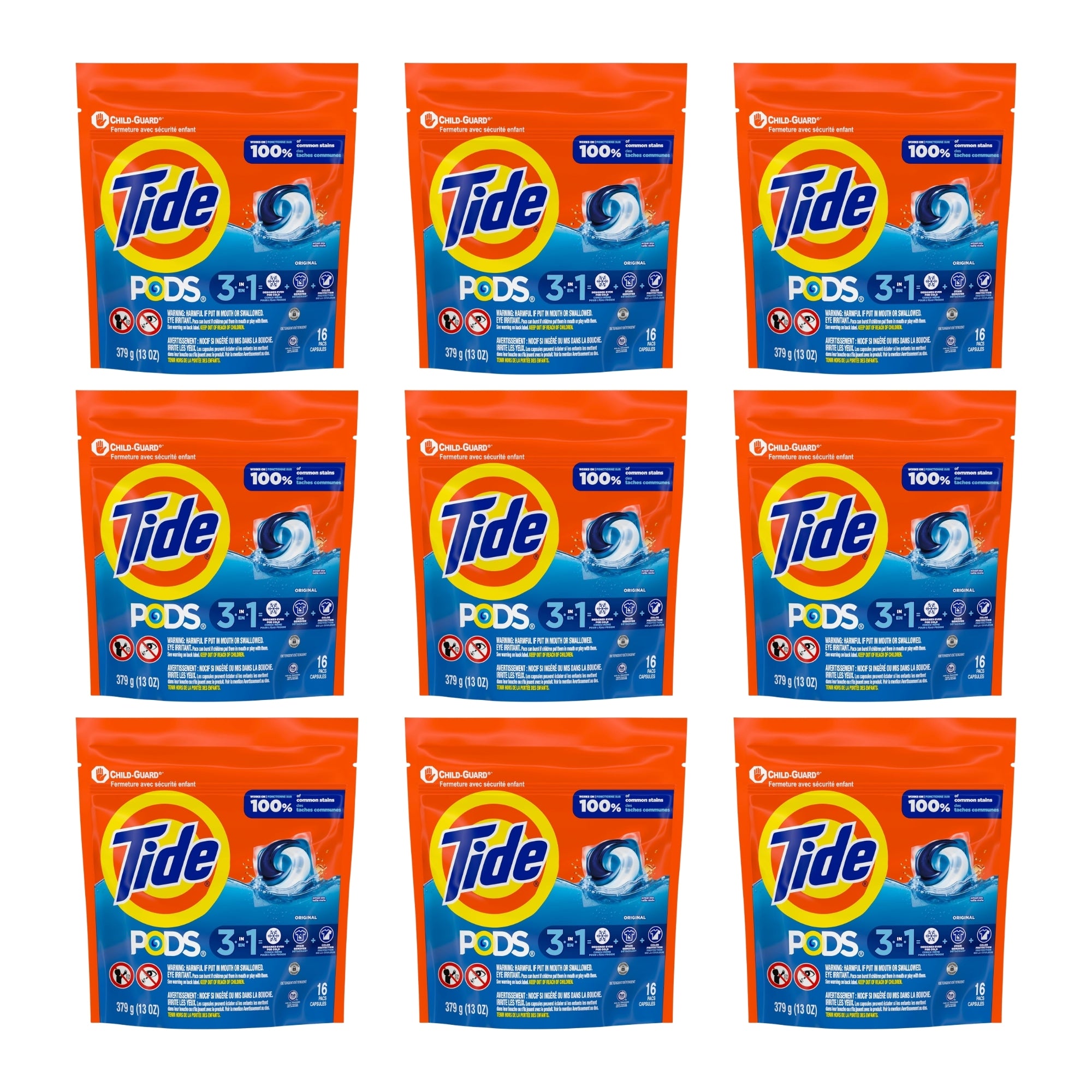 Tide 3 in 1 Original x 144 Laundry Pods