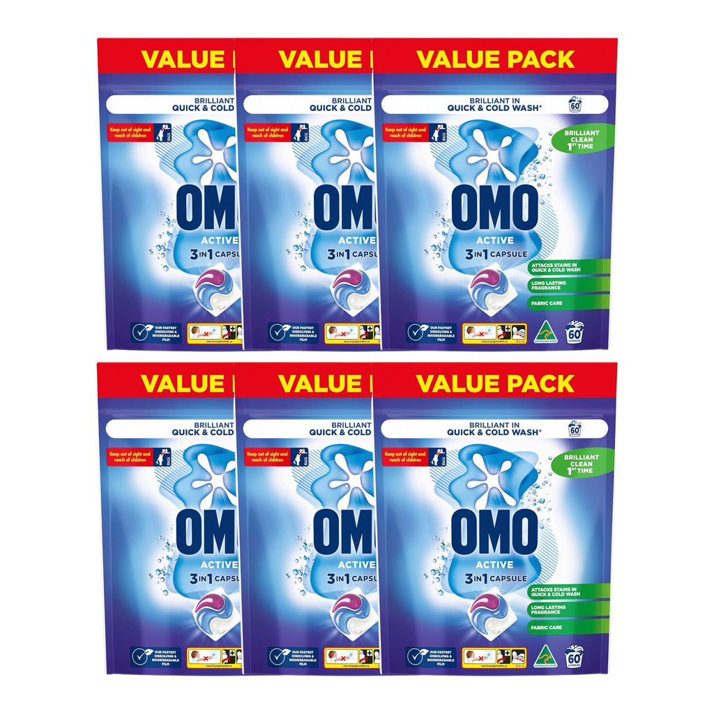 Omo 3 in 1 Active x 360 Laundry Capsules
