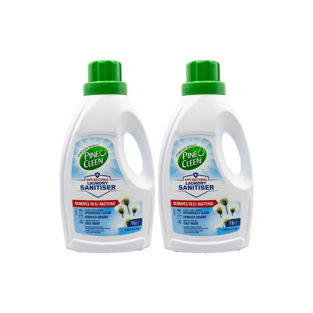 Pine O Clean 1L Anti Bacterial Fresh Cotton Laundry Sanitiser x2