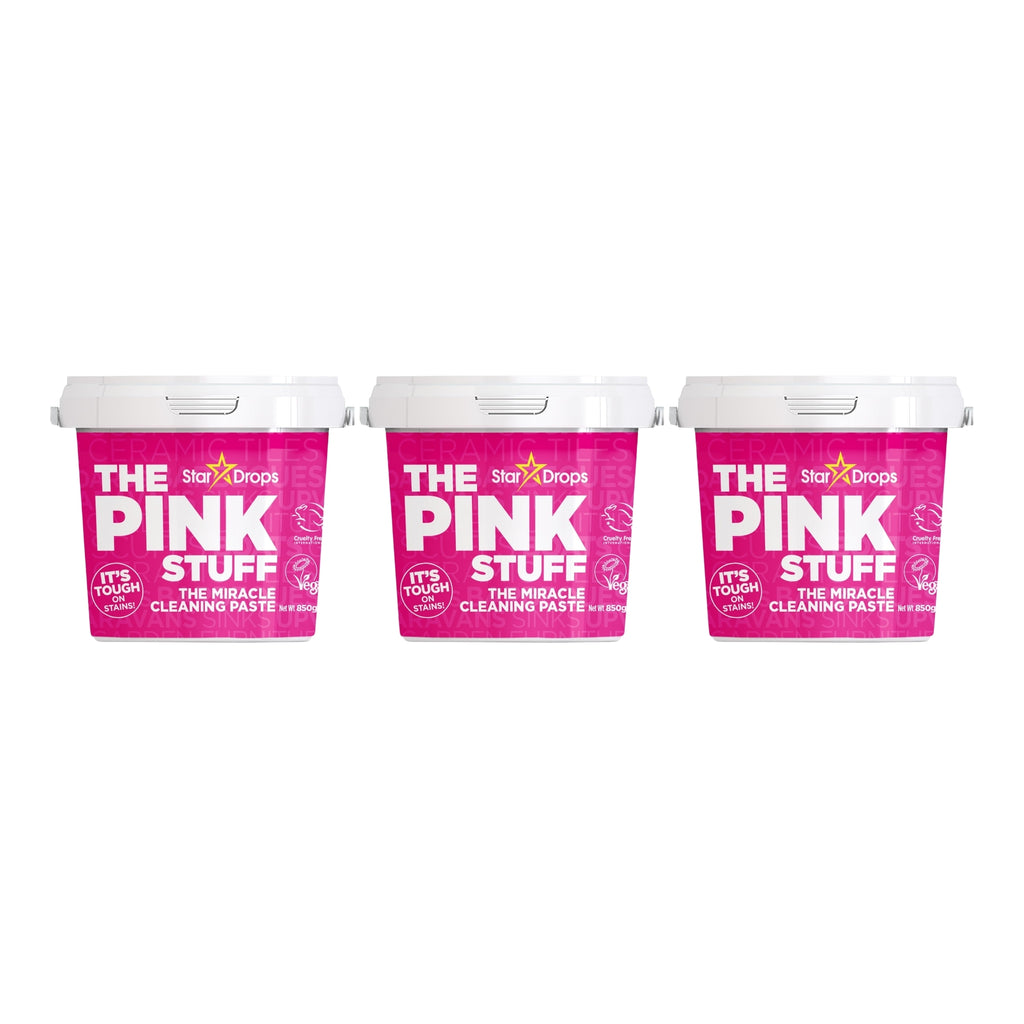 The Pink Stuff 850g Miracle Cleaning Paste x3