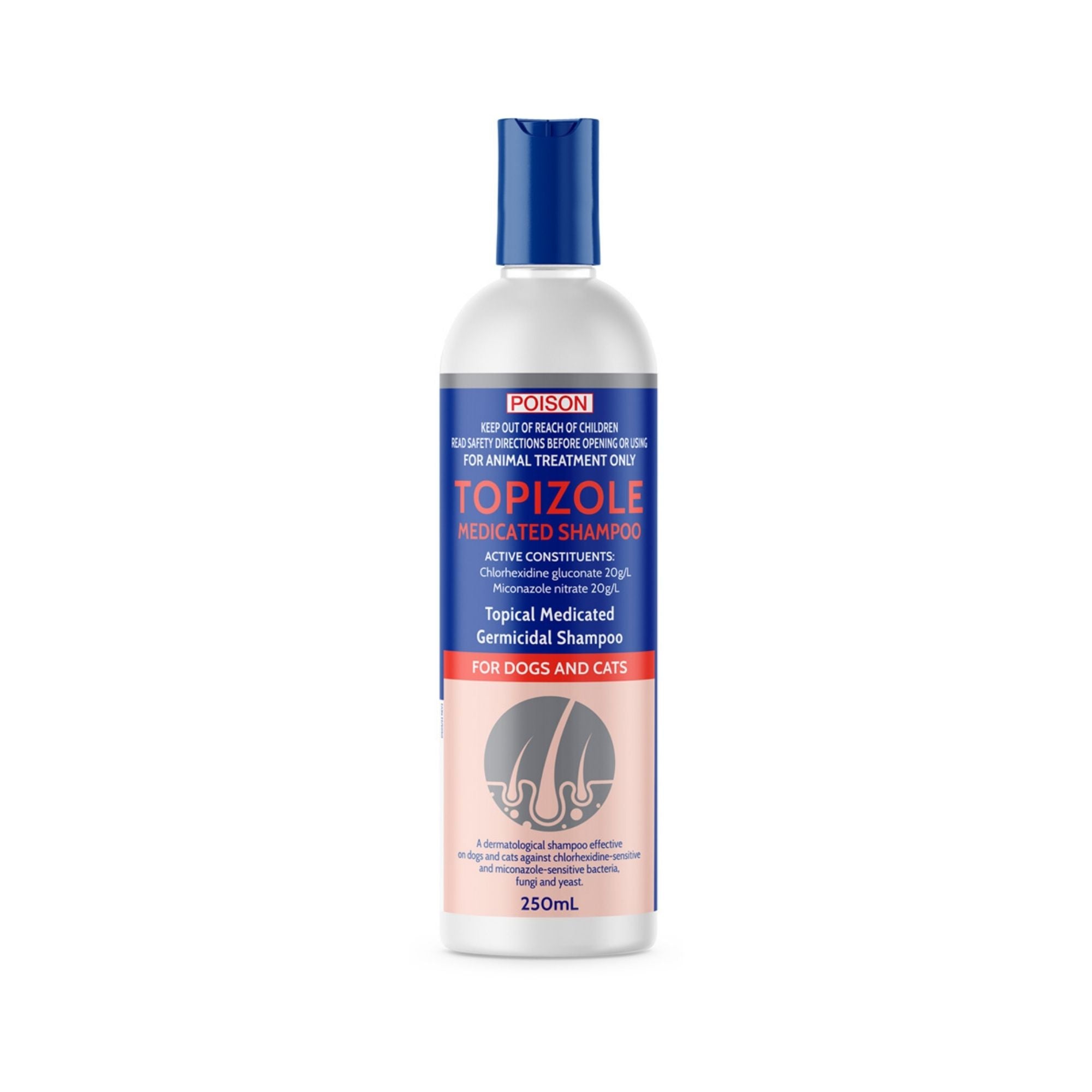 Fidos 250ml Topizole Medicated Shampoo