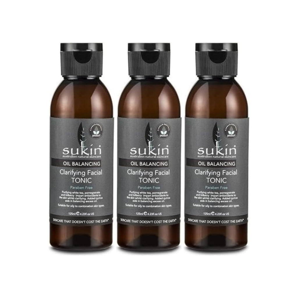 Sukin 125mL Clarifying Facial Tonic x3