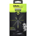 Gillette P Cummins Labs Razor Handle  +2 Cartridges & Magnetic Stand