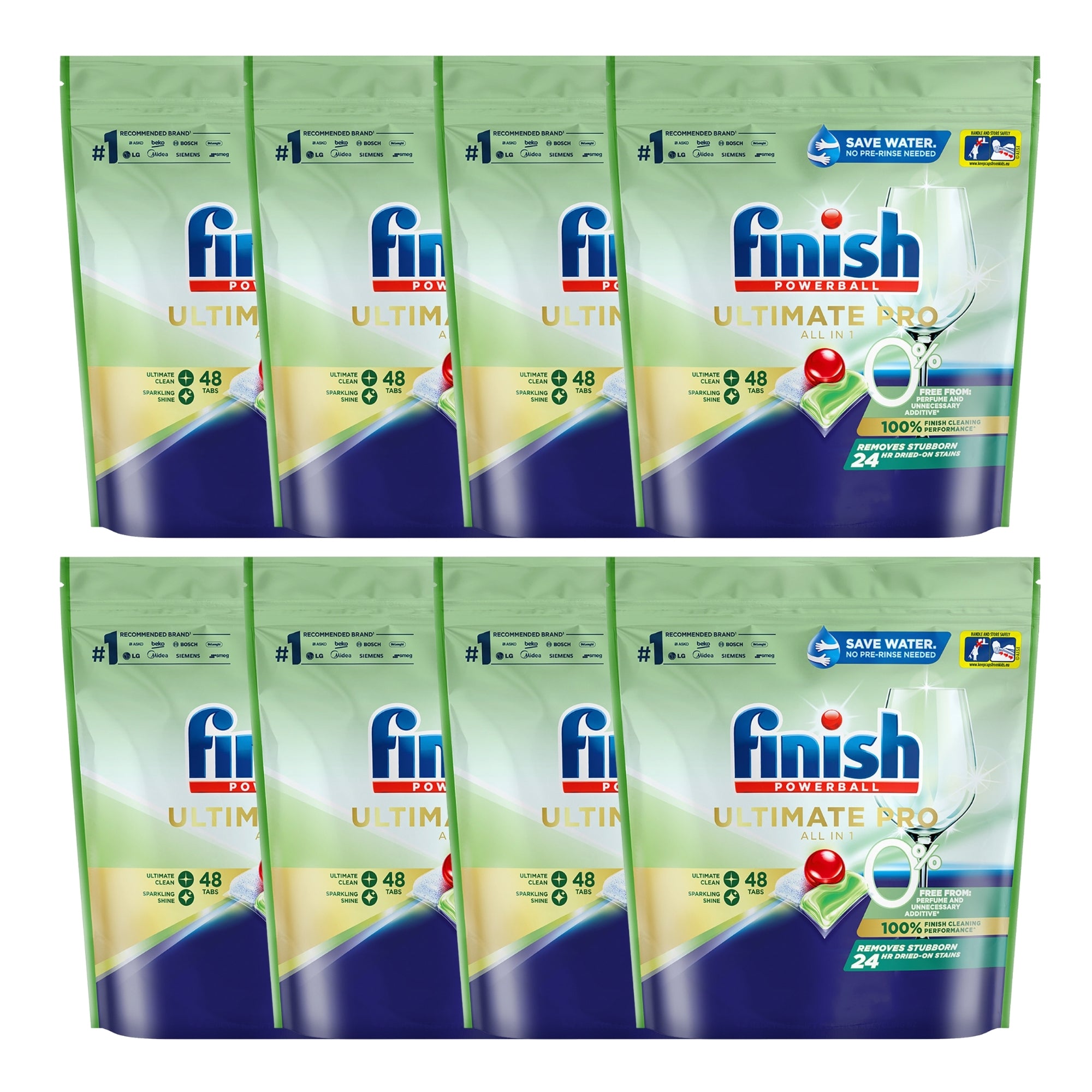 Finish Ultimate Pro 0% x 384 Dishwashing Tablets