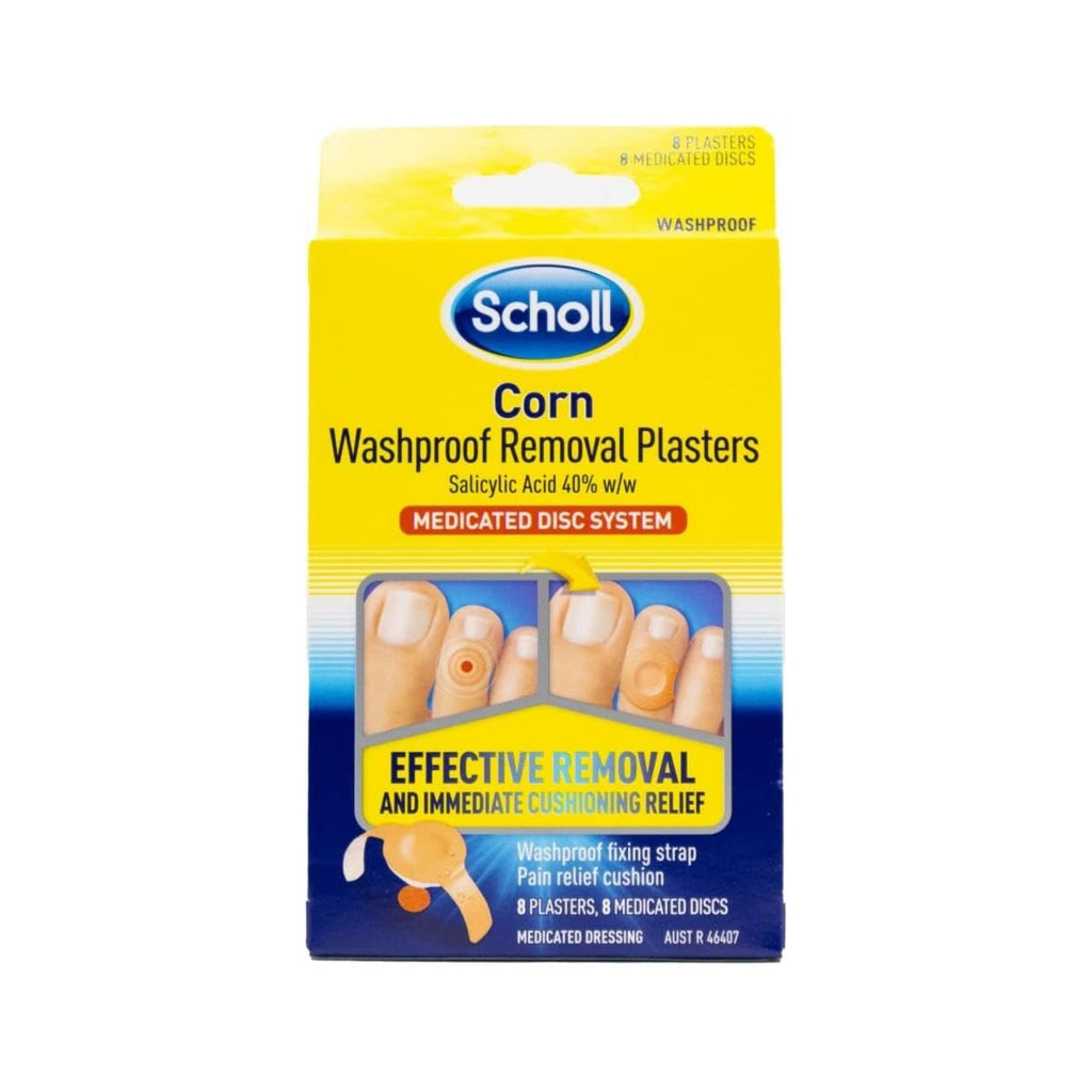 Scholl Corn Removal Plaster Washproof 8pk
