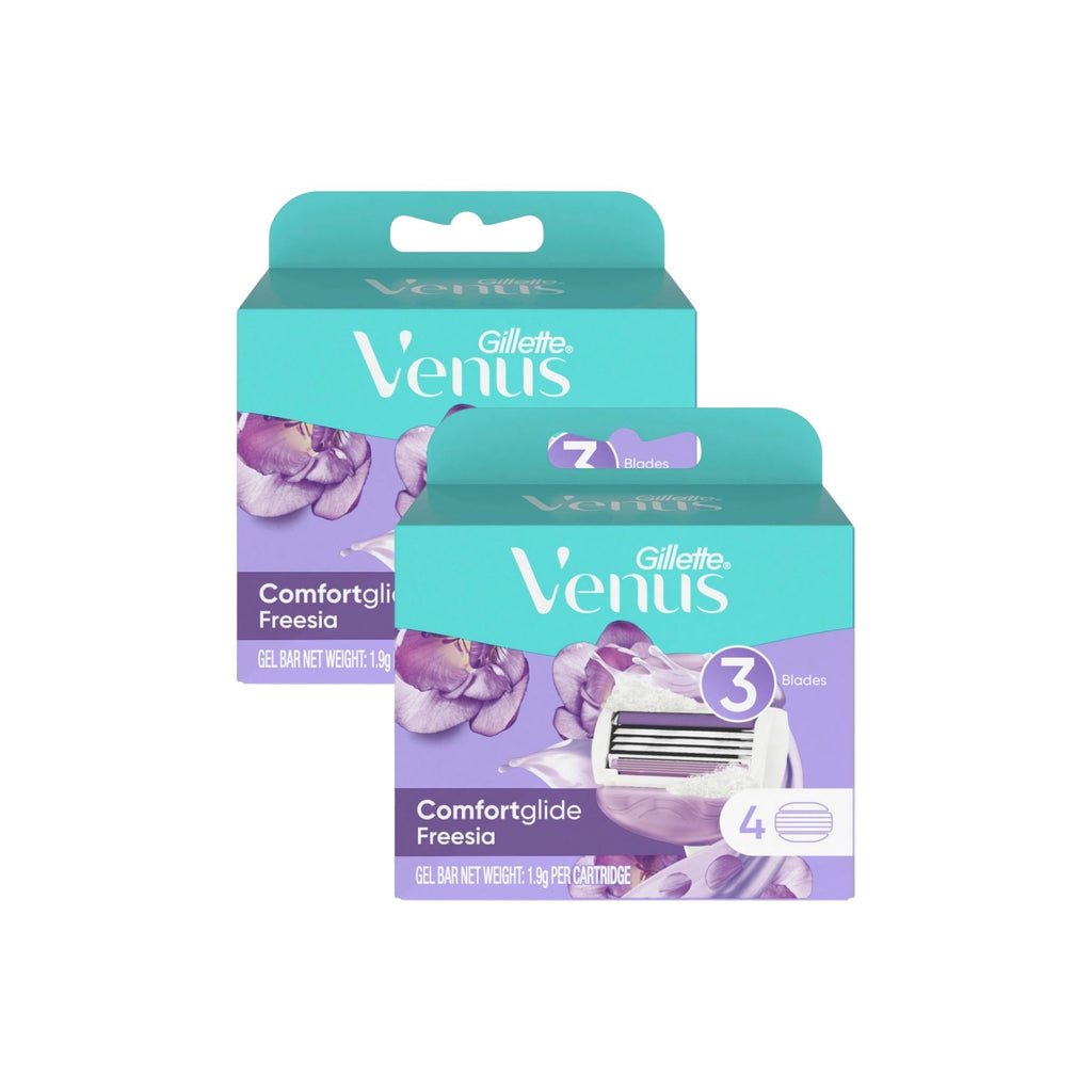 Gillette Venus Comfort Glide Freesia 4pk x2