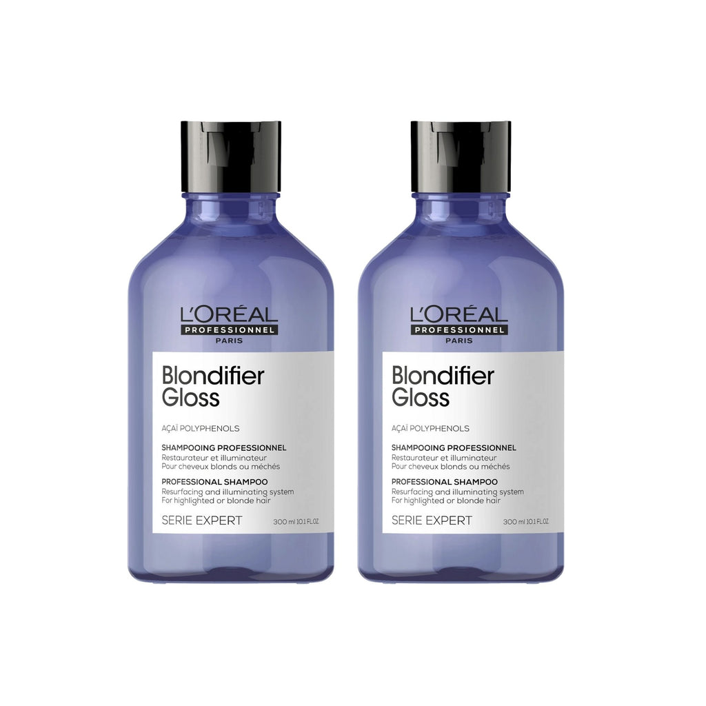L'Oréal Professionnel Serie Expert Blondifier Gloss Shampoo 300mL – 2 Pack