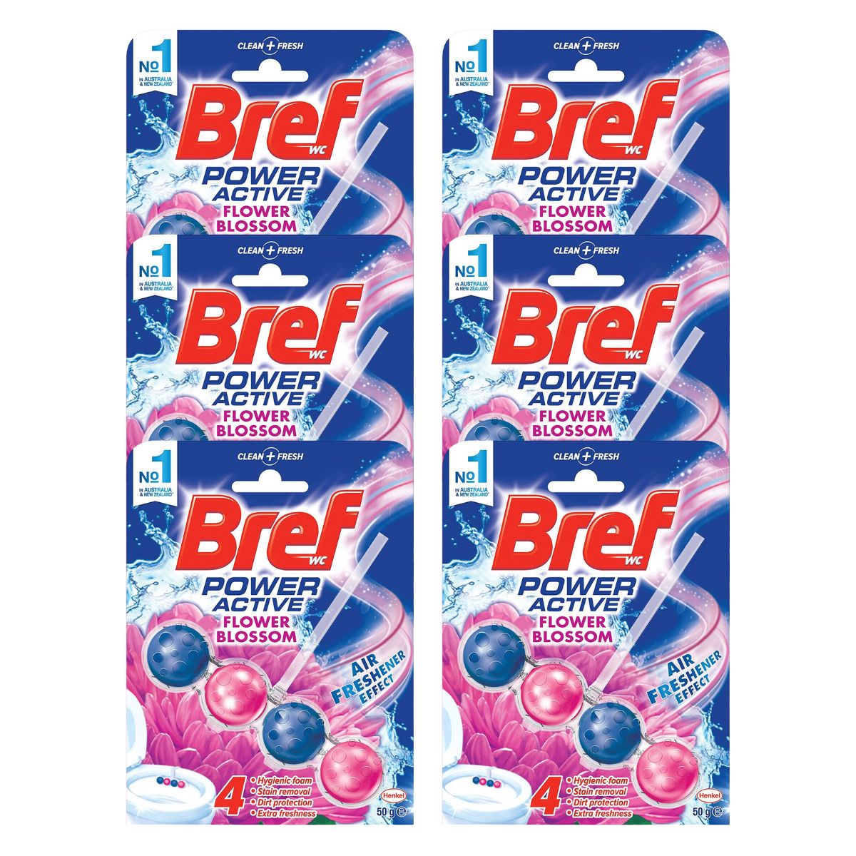 Bref Power Active Fresh Flowers 50g x6