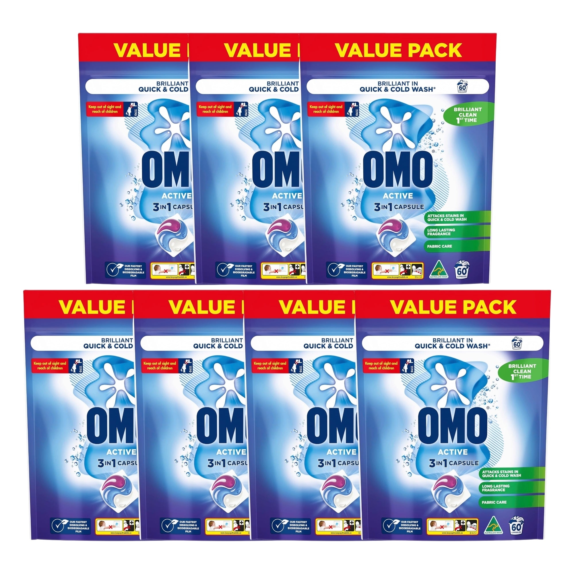 Omo 3 in 1 Active x 420 Laundry Capsules