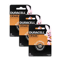 Duracell CR1620 3V Lithium Coin Battery x3