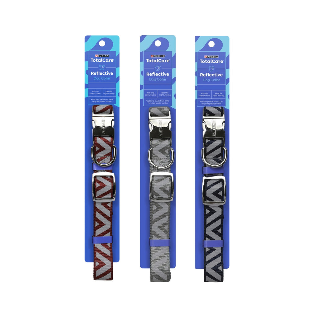 Purina Dog Reflective Large Fits 45 to 75cm Collar Colour Randomly Chosen x3