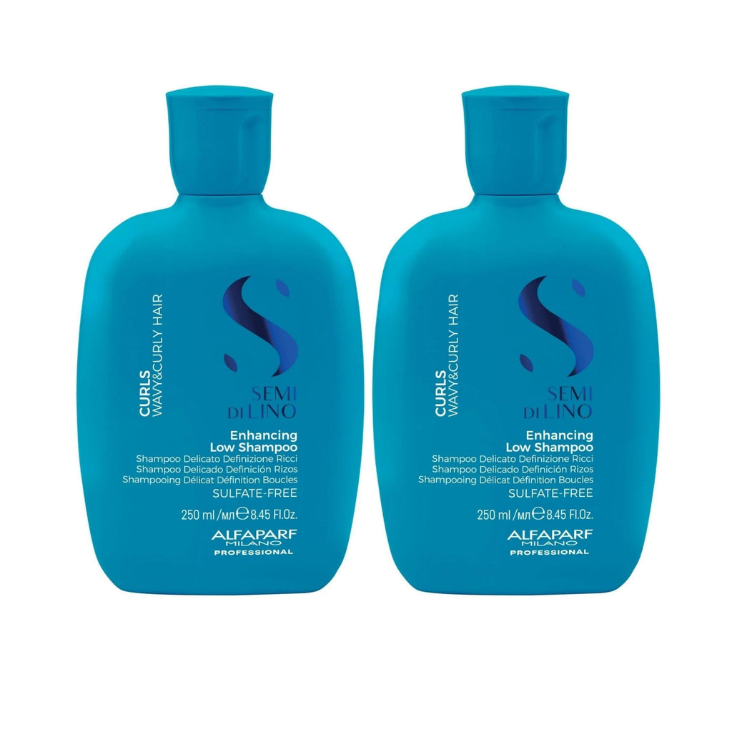 Alfaparf Milano 250ml Semi Di Lino Curls Enhancing Low Shampoo x2