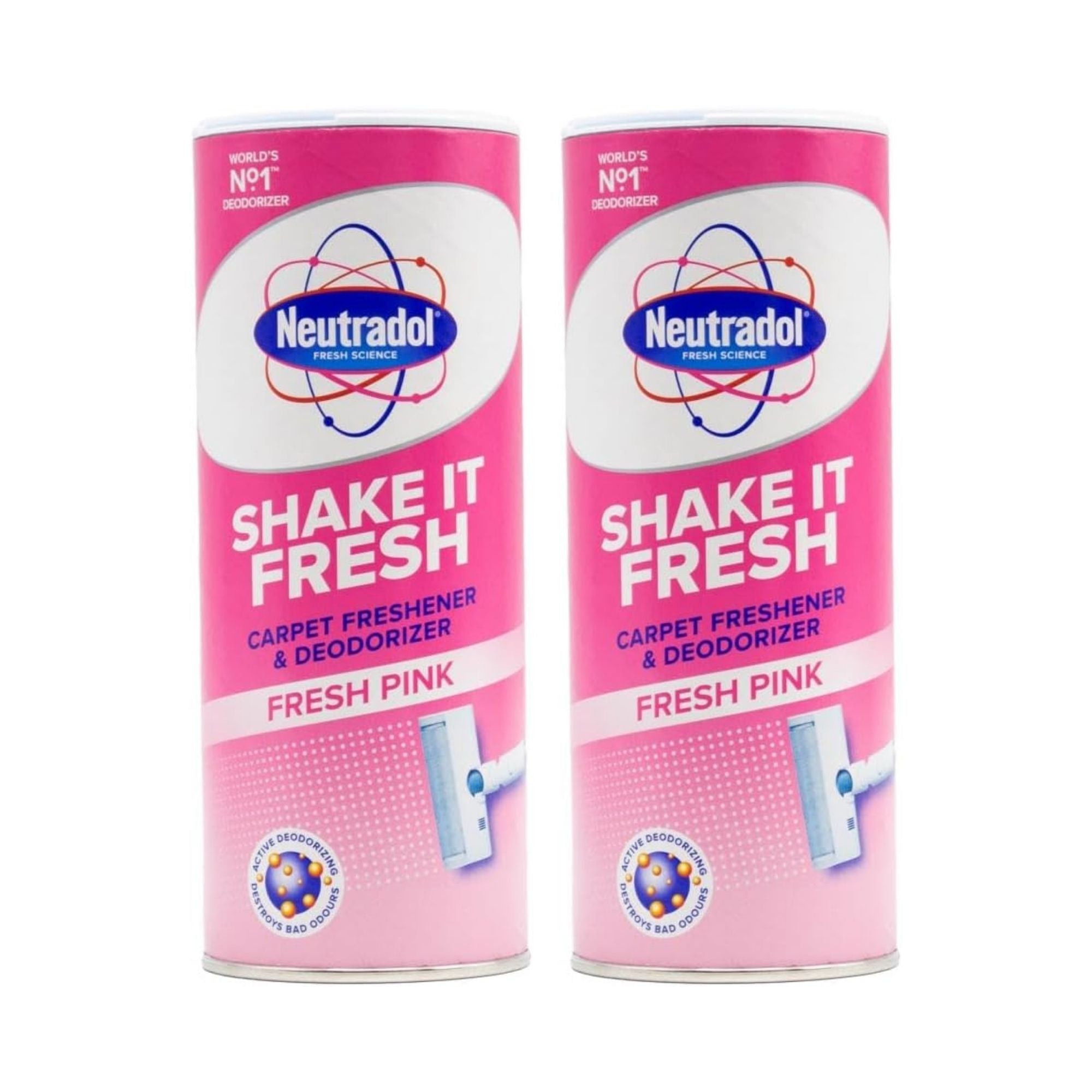 Neutradol 350g Fresh Pink Carpet Freshener & Deodorizer x2
