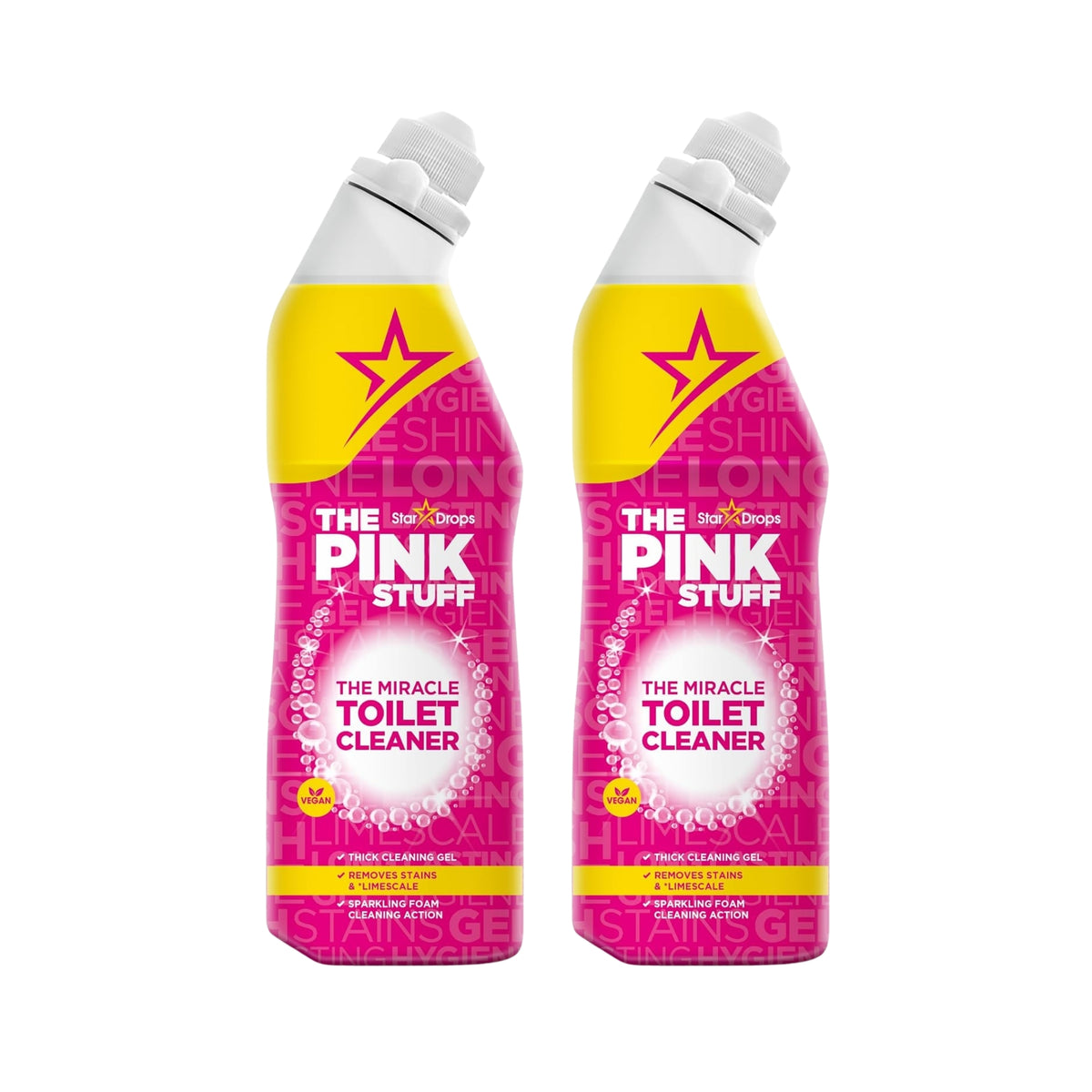 The Pink Stuff 750ml Miracle Toilet Cleaner Gel x2