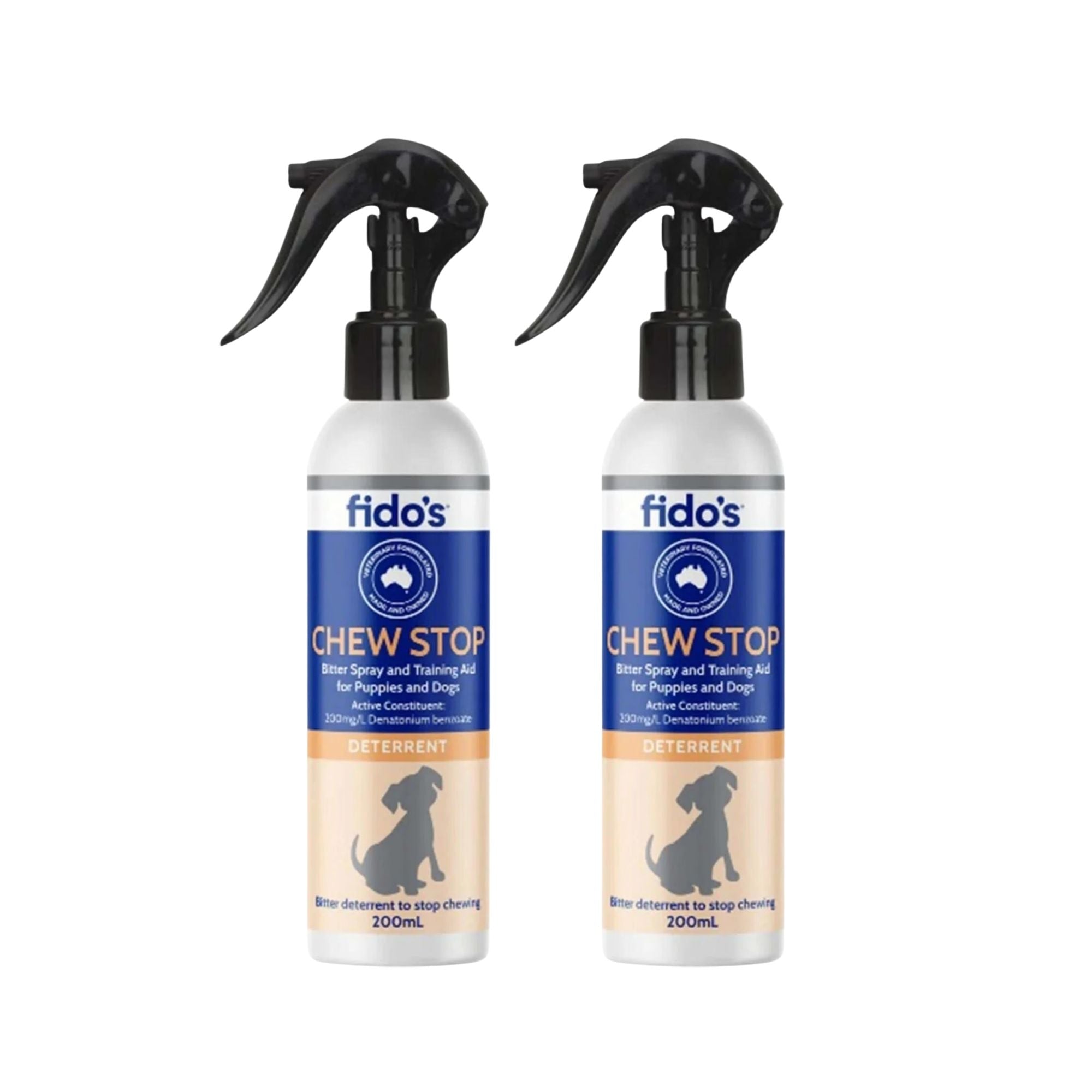 Fidos 200ml Chew Stop Spray x2