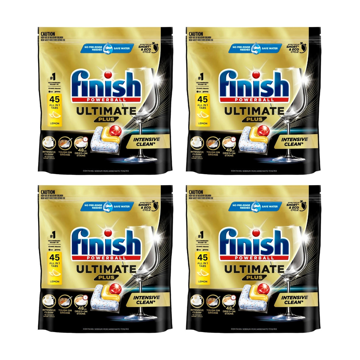 Finish Ultimate Plus x 180 Lemon Dishwasher Tablets