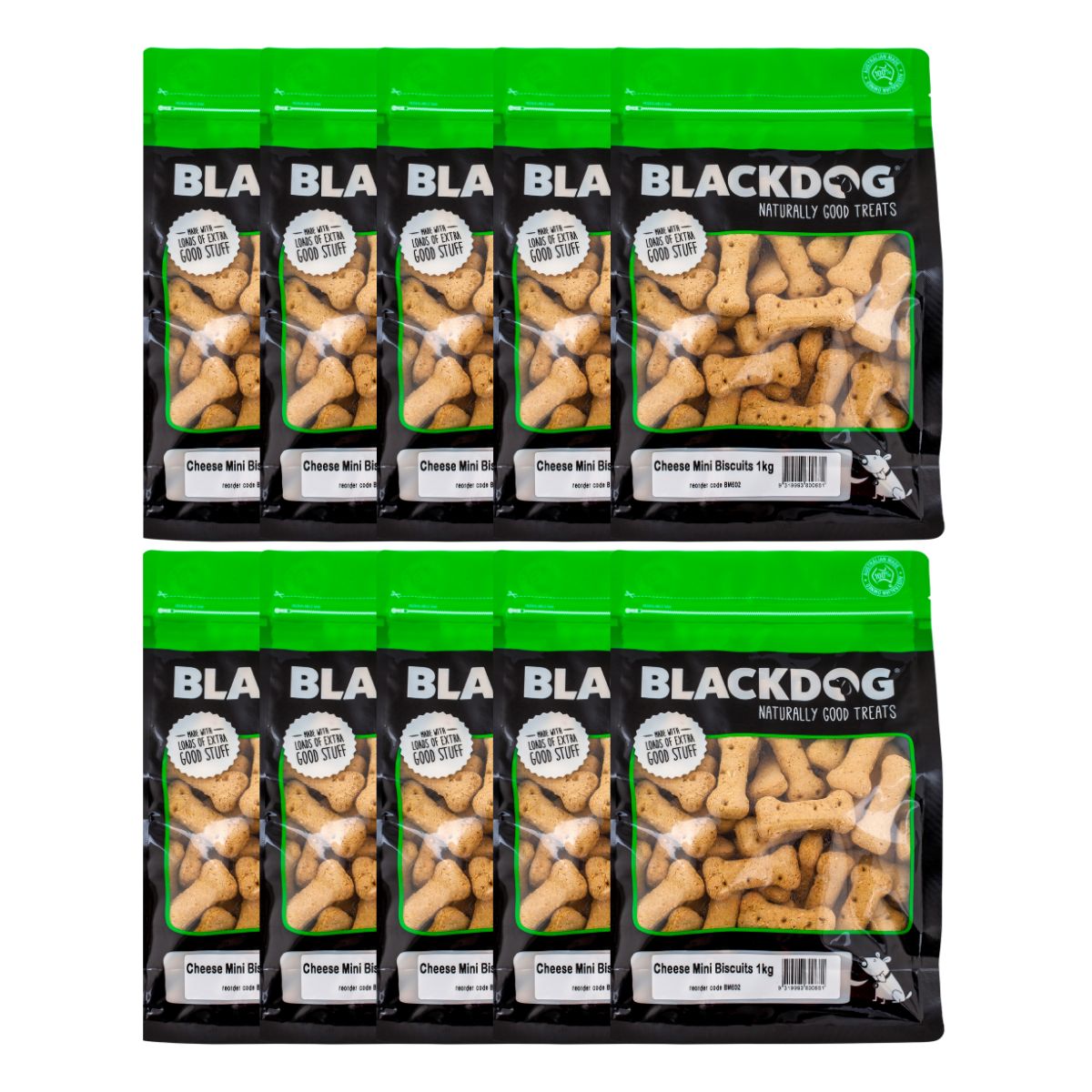 Blackdog Mini Cheese Biscuits 1kg x10