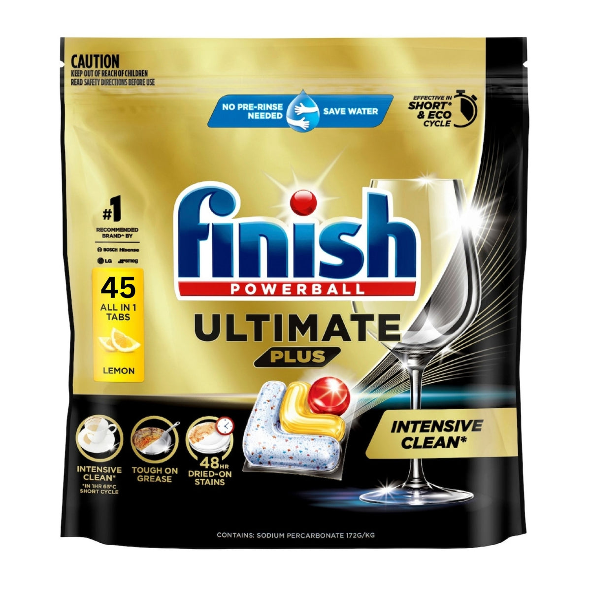 Finish Ultimate Plus x 45 Lemon Dishwasher Tablets