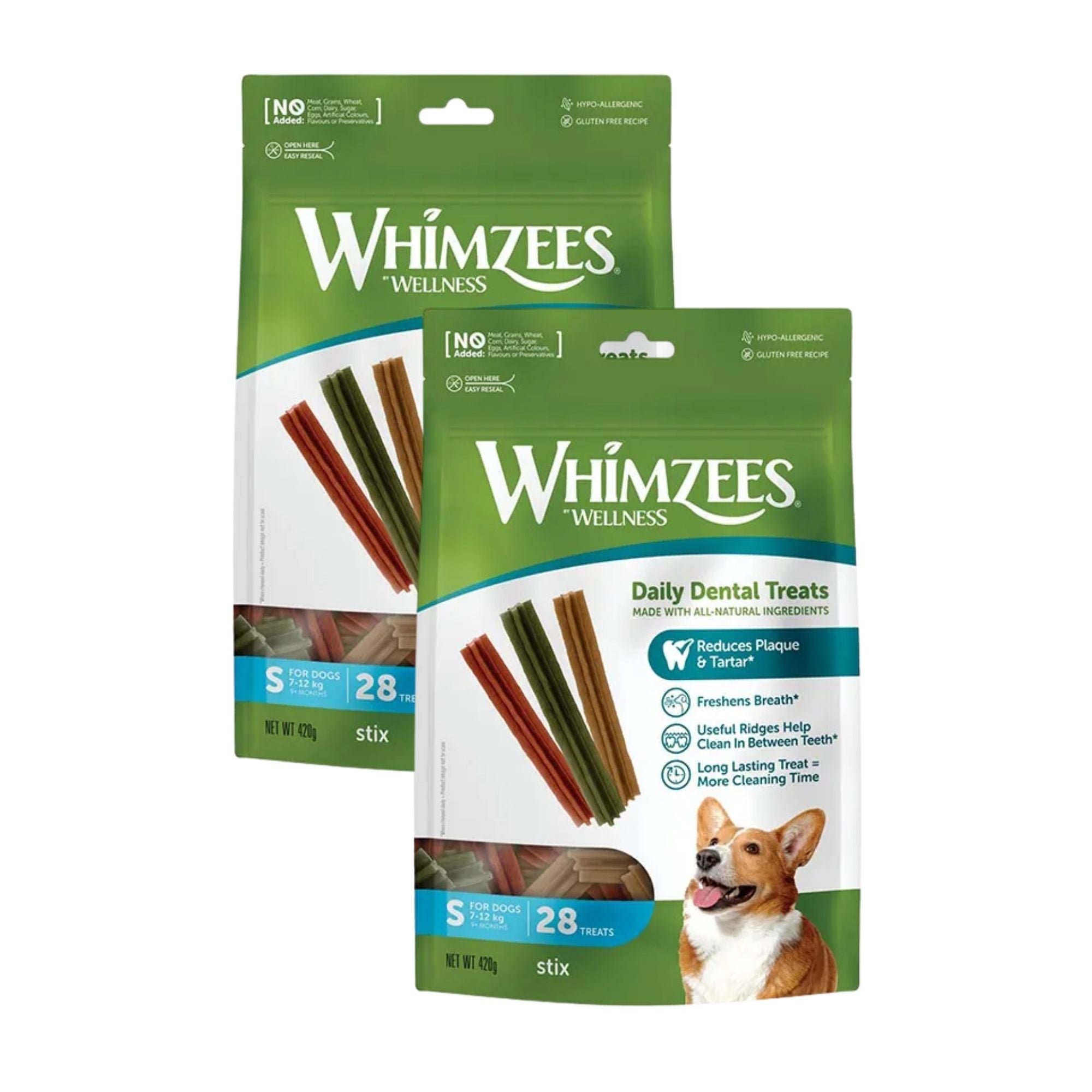 Whimzees Small Stix Value Bag 28pk x2
