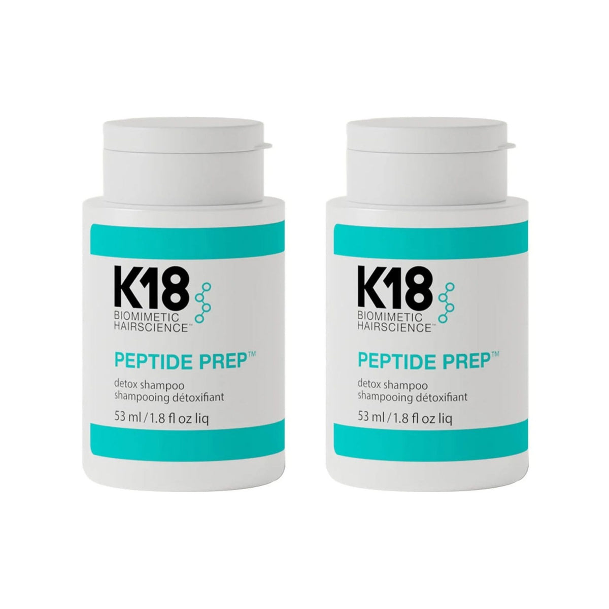 K18 53ml Peptide Detox Shampoo x2
