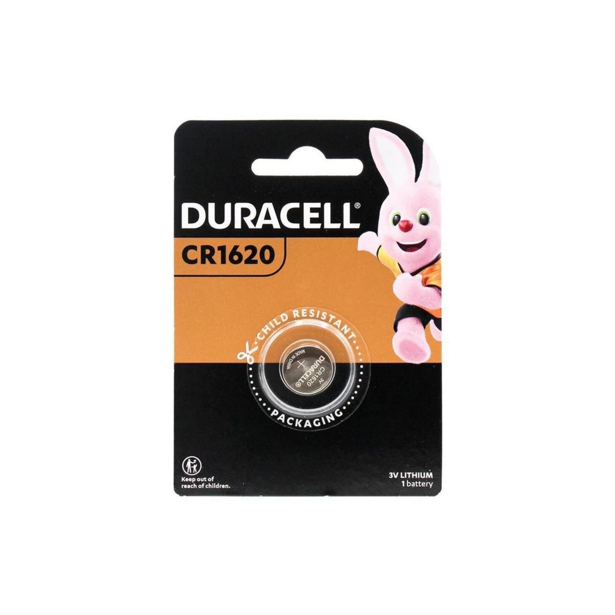 Duracell CR1620 3V Lithium Coin Battery