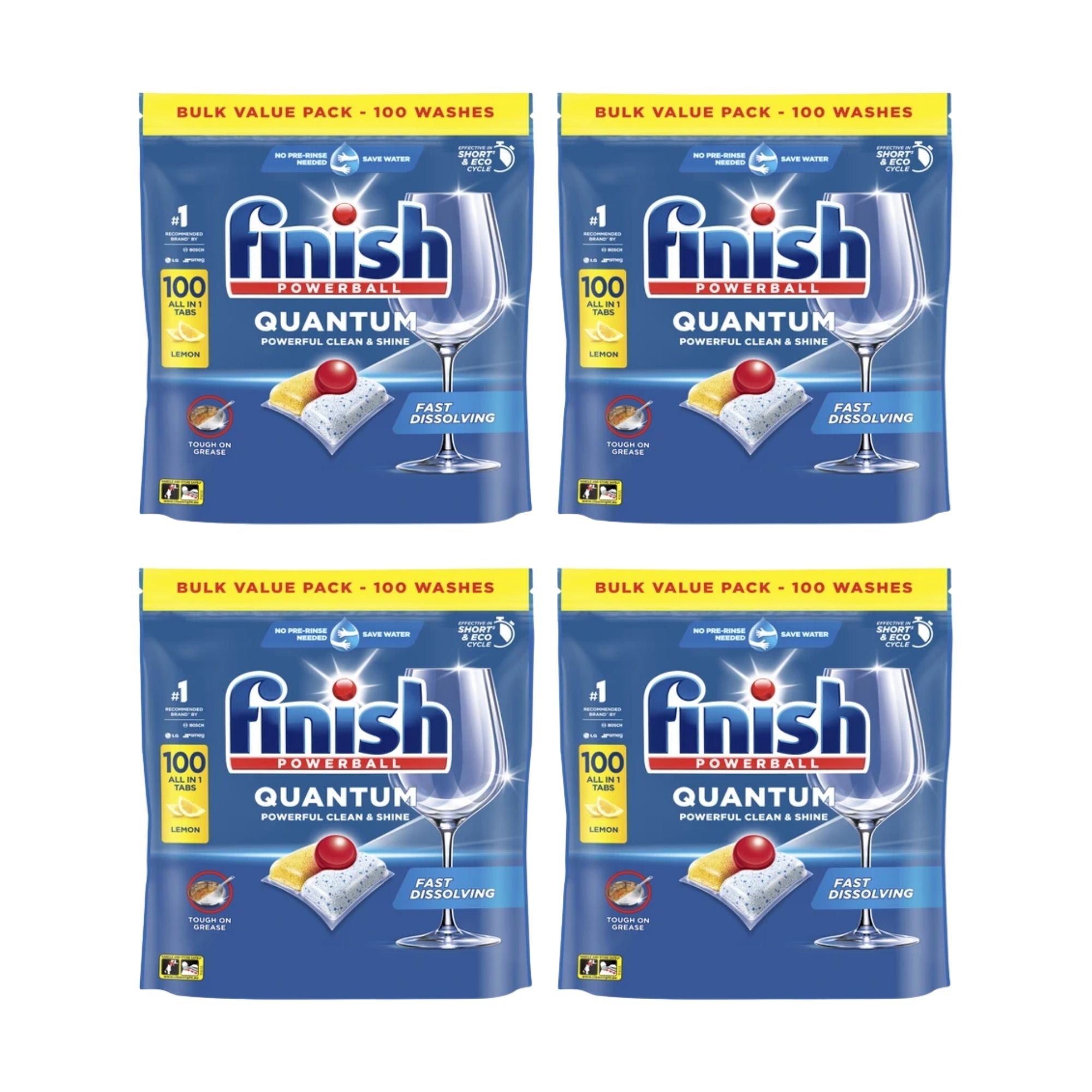 Finish Quantum Lemon x 400 Dishwasher Tablets