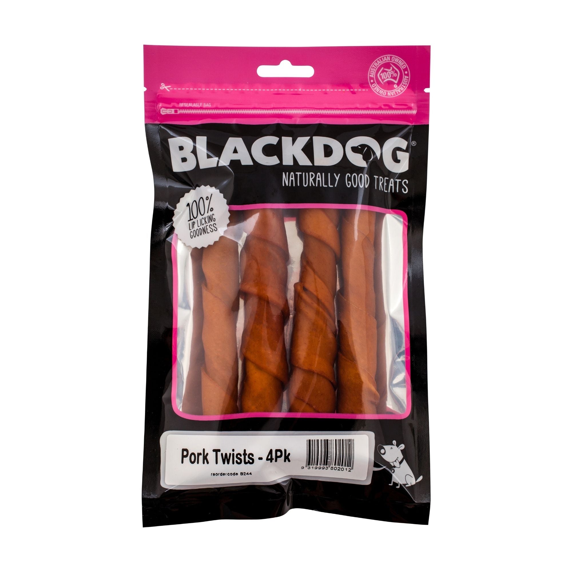 Blackdog Pork Twists 4 Pack