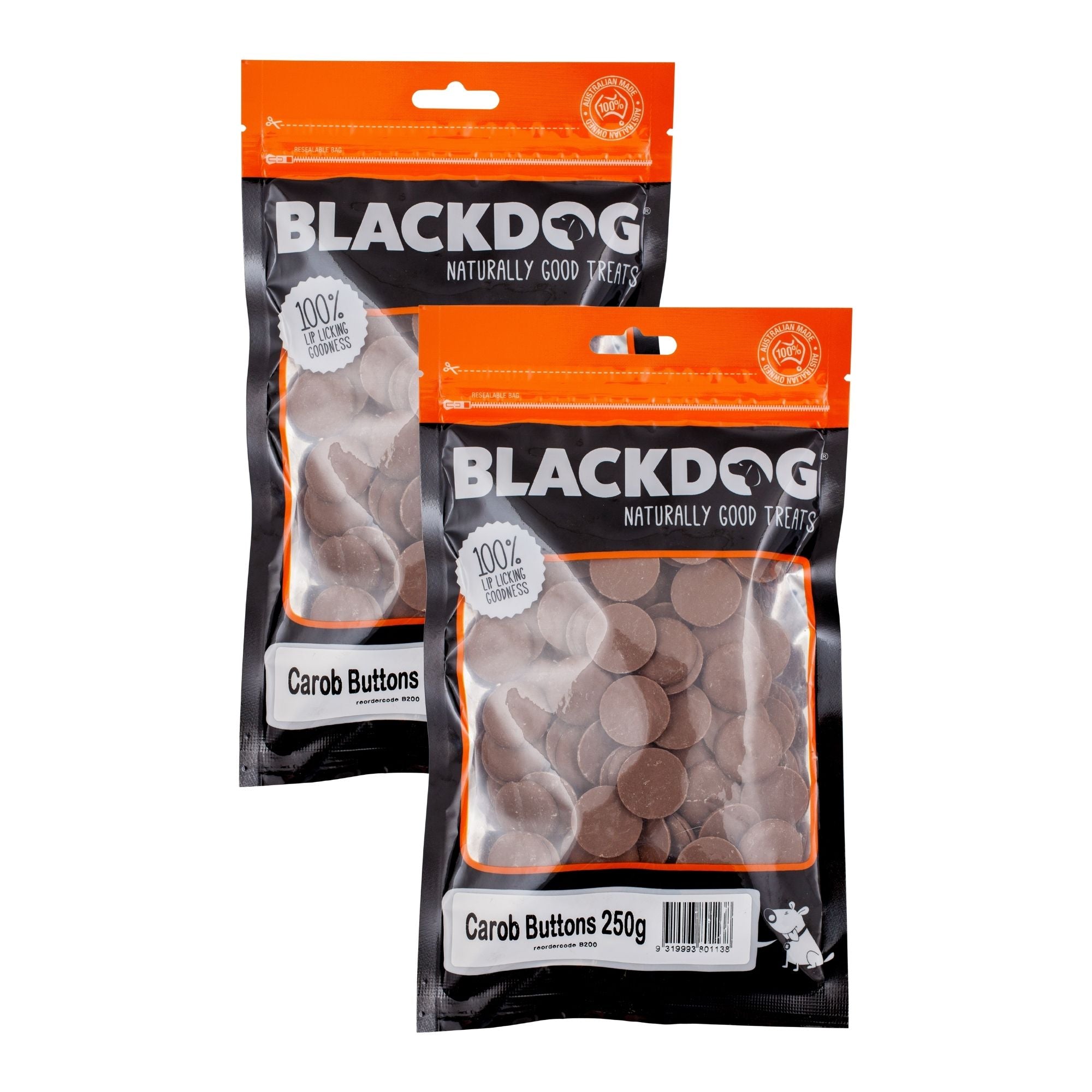 Blackdog Carob Drops 250g x 2pk