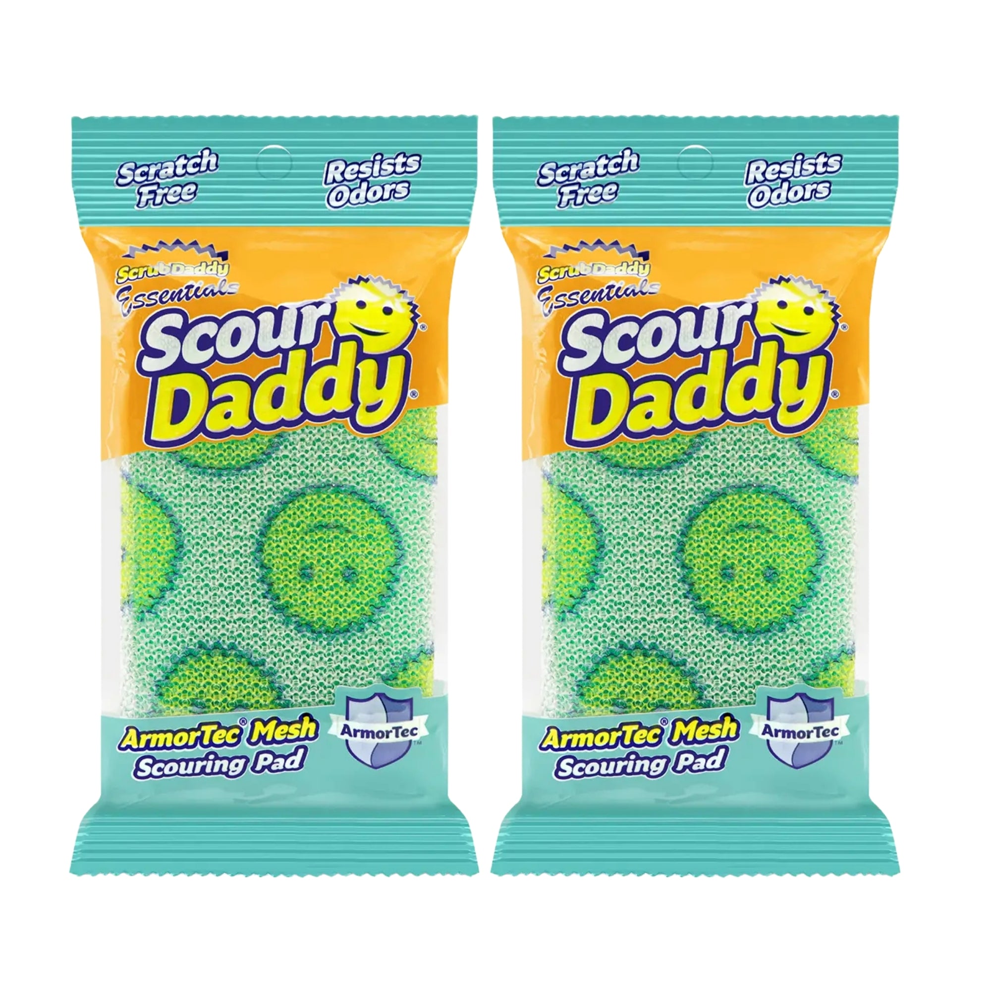 Scrub Daddy Essentials Scour - Green x2