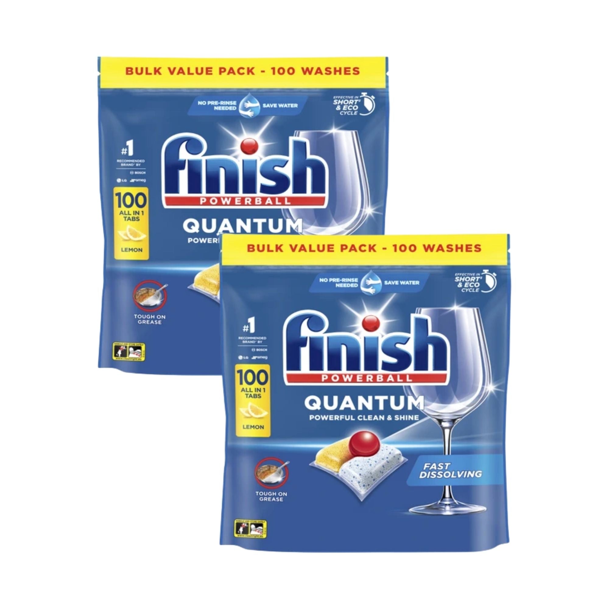 Finish Quantum Lemon x 200 Dishwasher Tablets