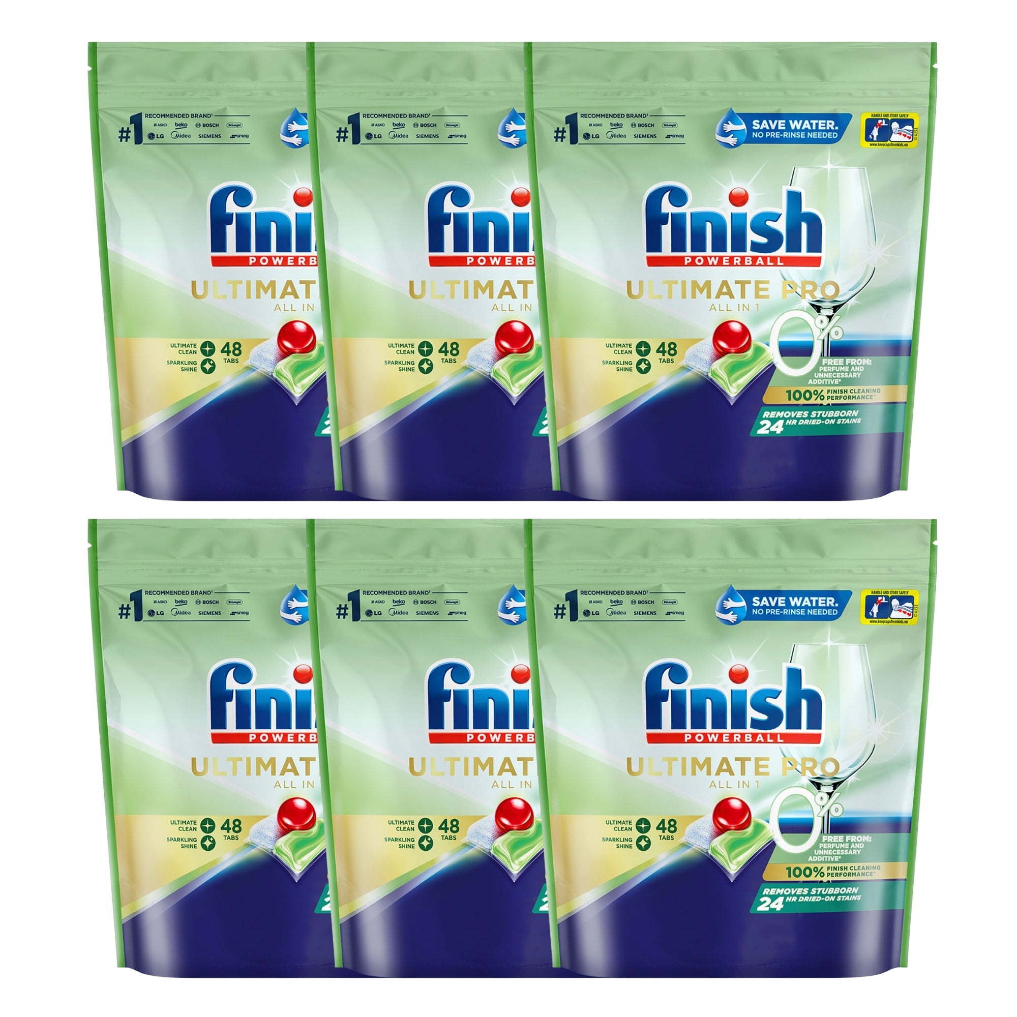 Finish Ultimate Pro 0% x 288 Dishwashing Tablets