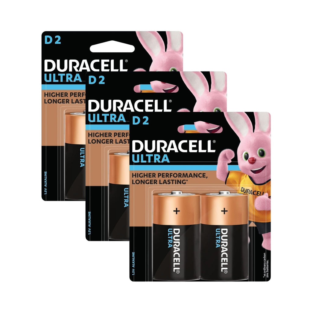 Duracell Ultra D Batteries 2pk x3