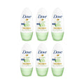 Dove 40ml Go Fresh Cucumber & Green Tea  Roll On Deodorant x6