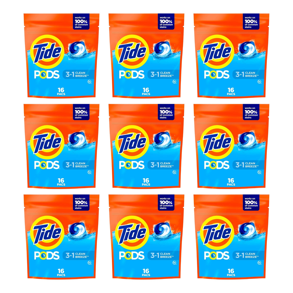 Tide 3 in 1 Clean Breeze x 144 Laundry Pods