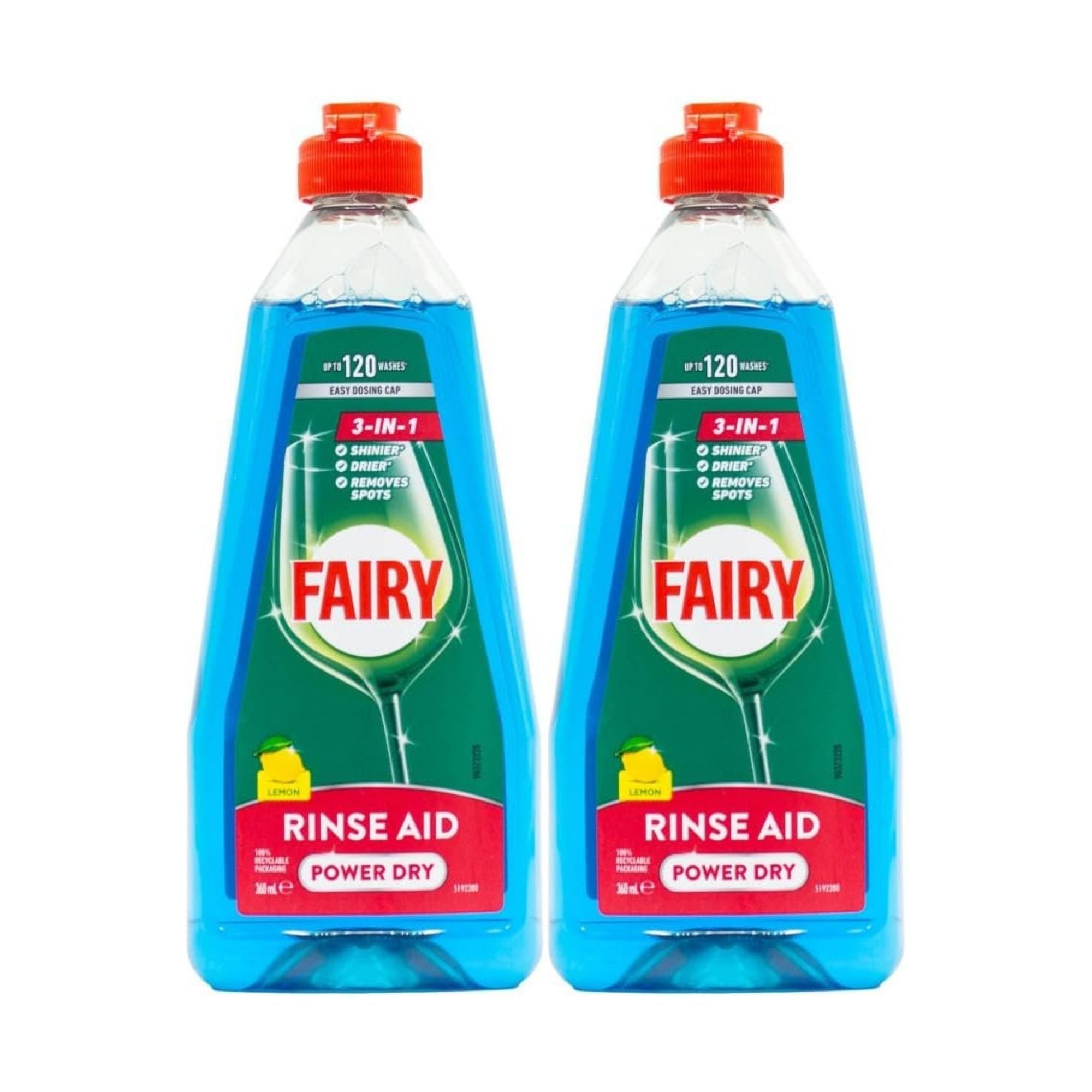 Fairy 360mL 3in1 Lemon Rinse Aid x2