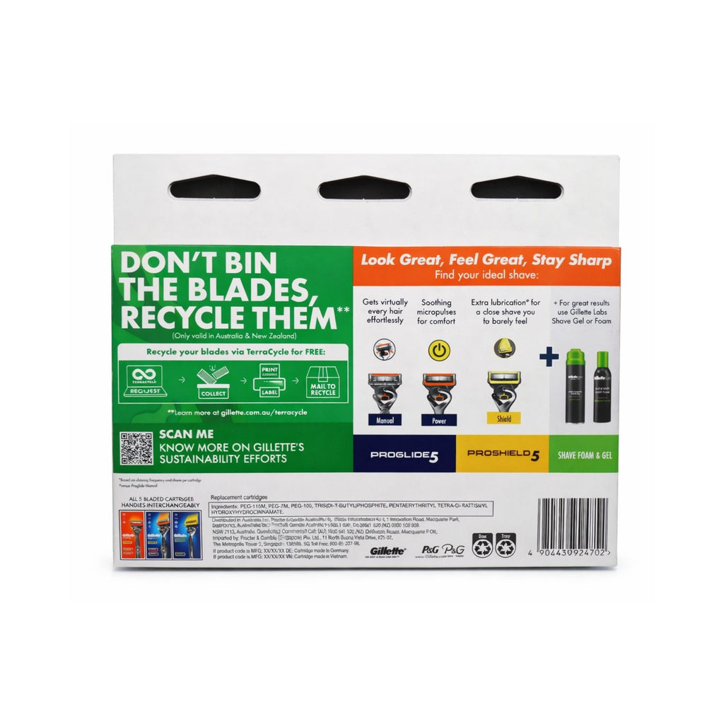 Gillette Pro Glide 5 Cartridges 5pk x3