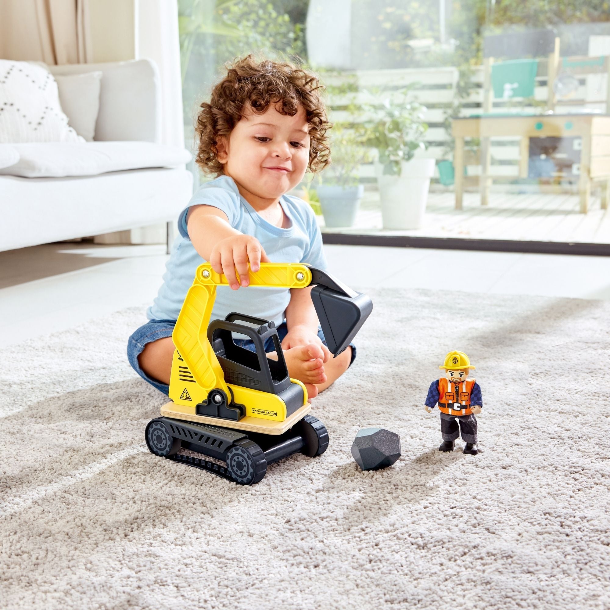 Hape 3pc Dig n Dump Excavator Set