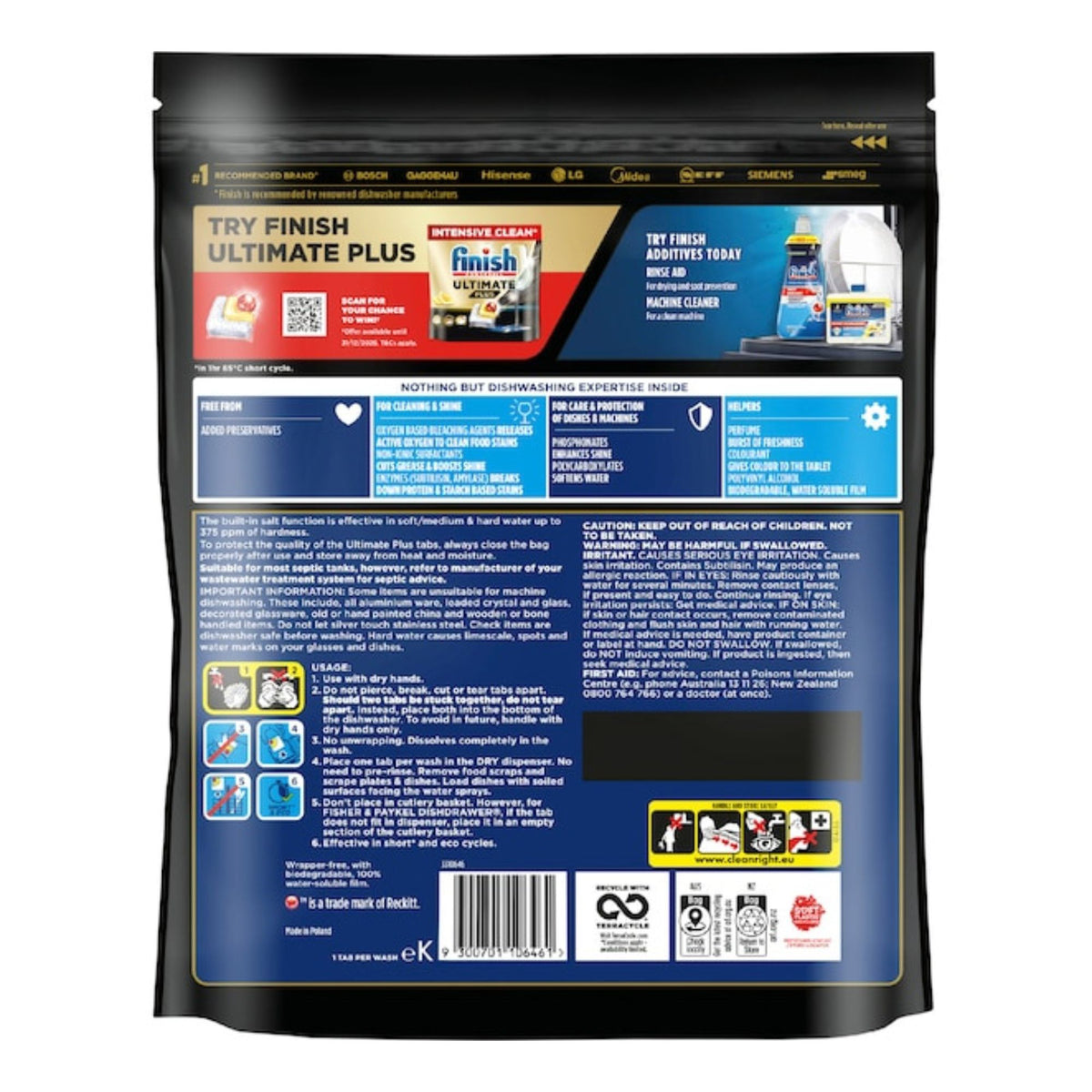 Finish Ultimate Plus x 135 Lemon Dishwasher Tablets