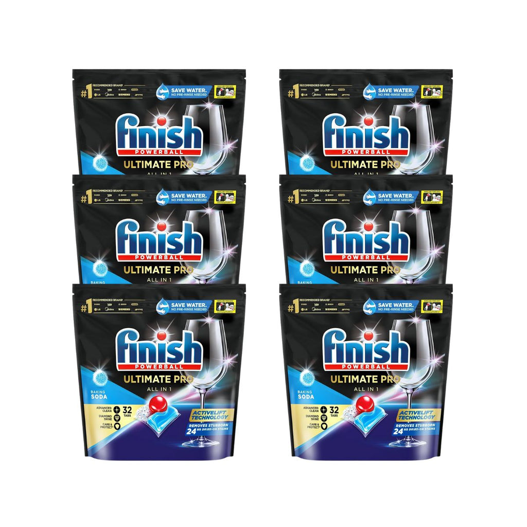 Finish Ultimate Pro 192 Baking Soda Dishwasher Tablets