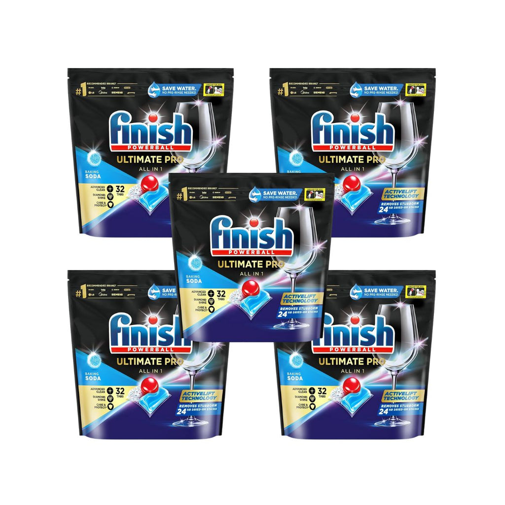 Finish Ultimate Pro 160 Baking Soda Dishwasher Tablets