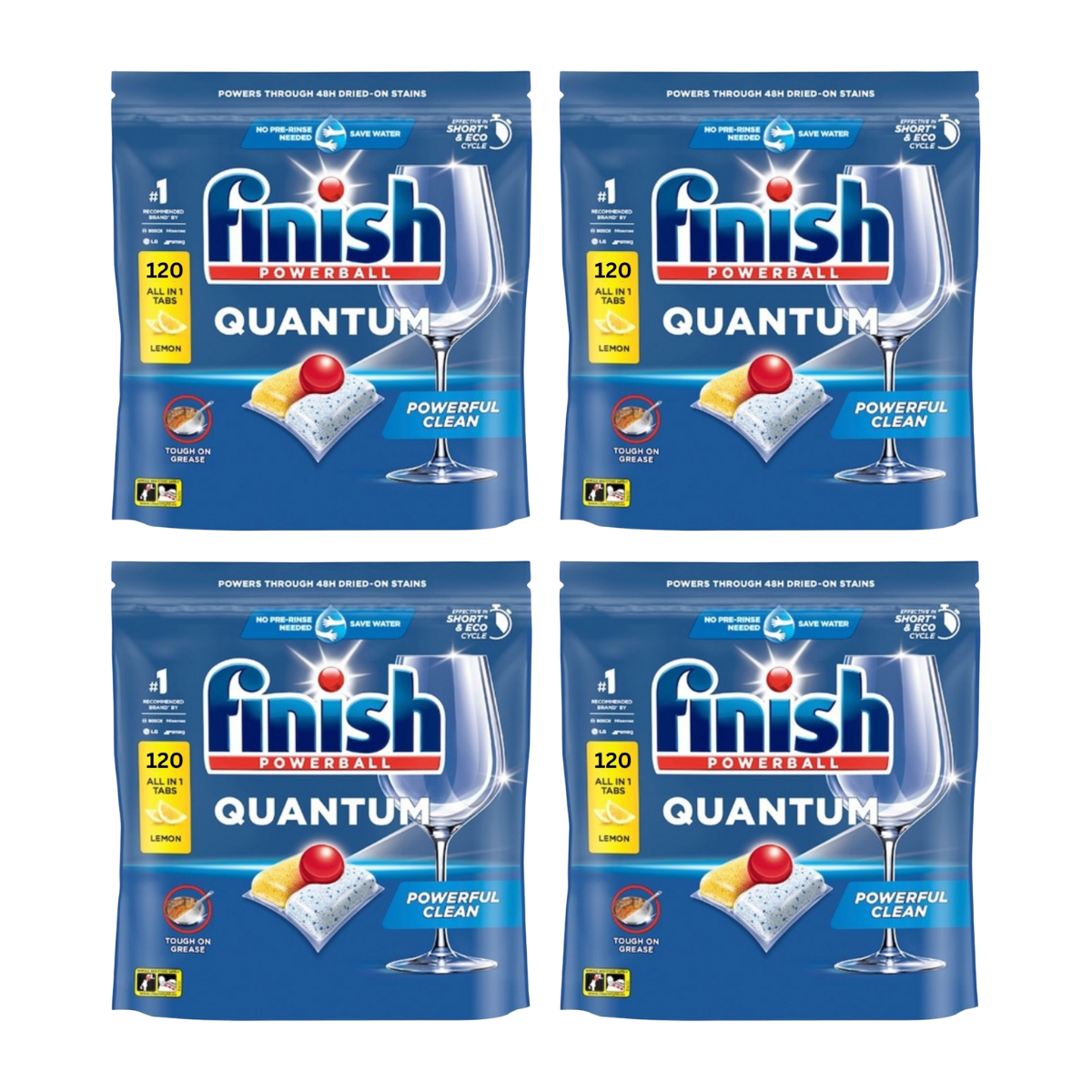 Finish Quantum Lemon x 480 Dishwasher Tablets