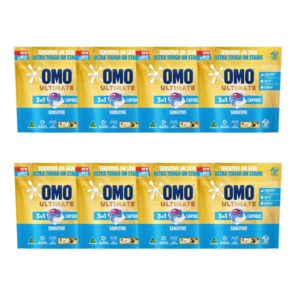 Omo Ultimate 3in1 Sensitive 224 Laundry Capsules