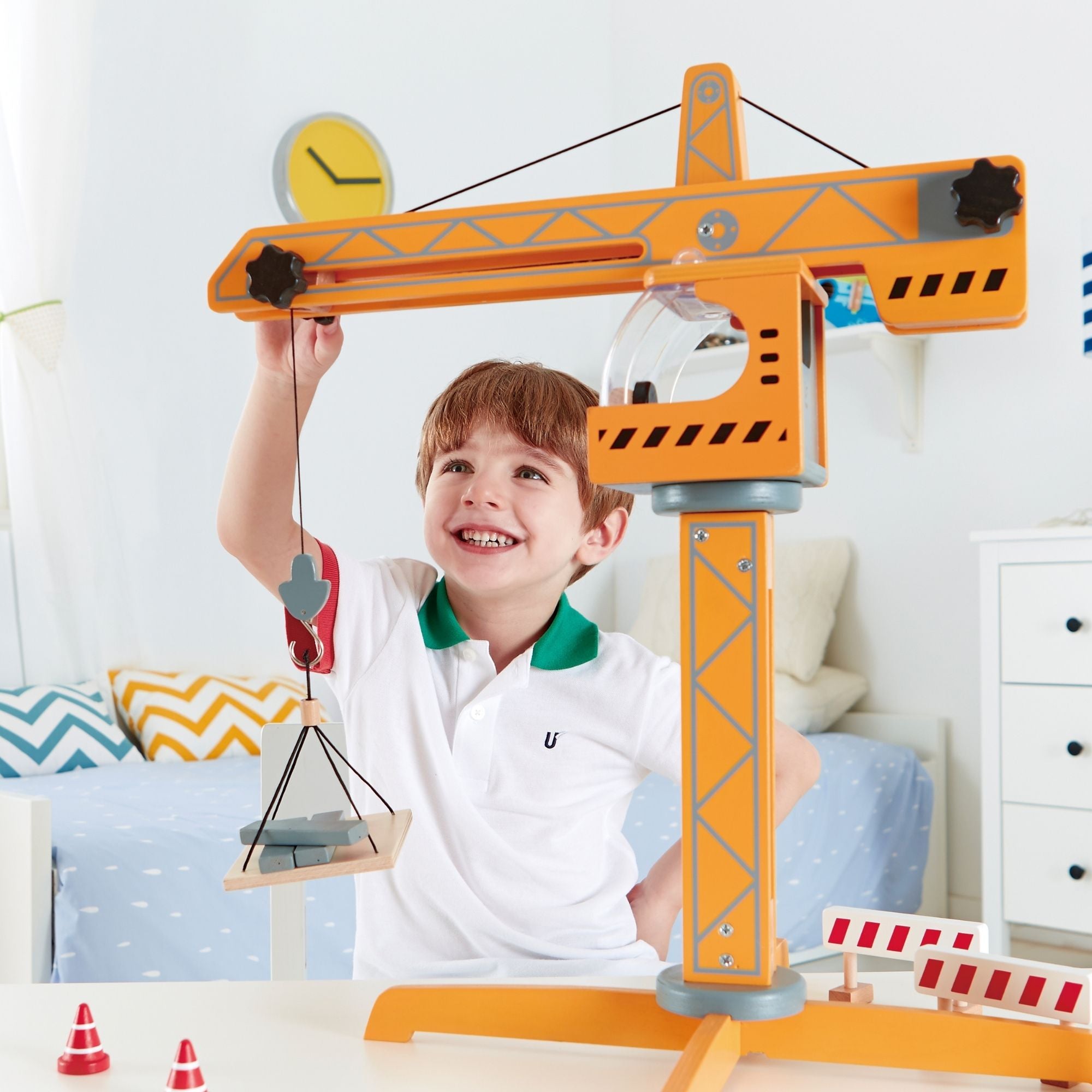 Hape 10pc Crane Lift Set